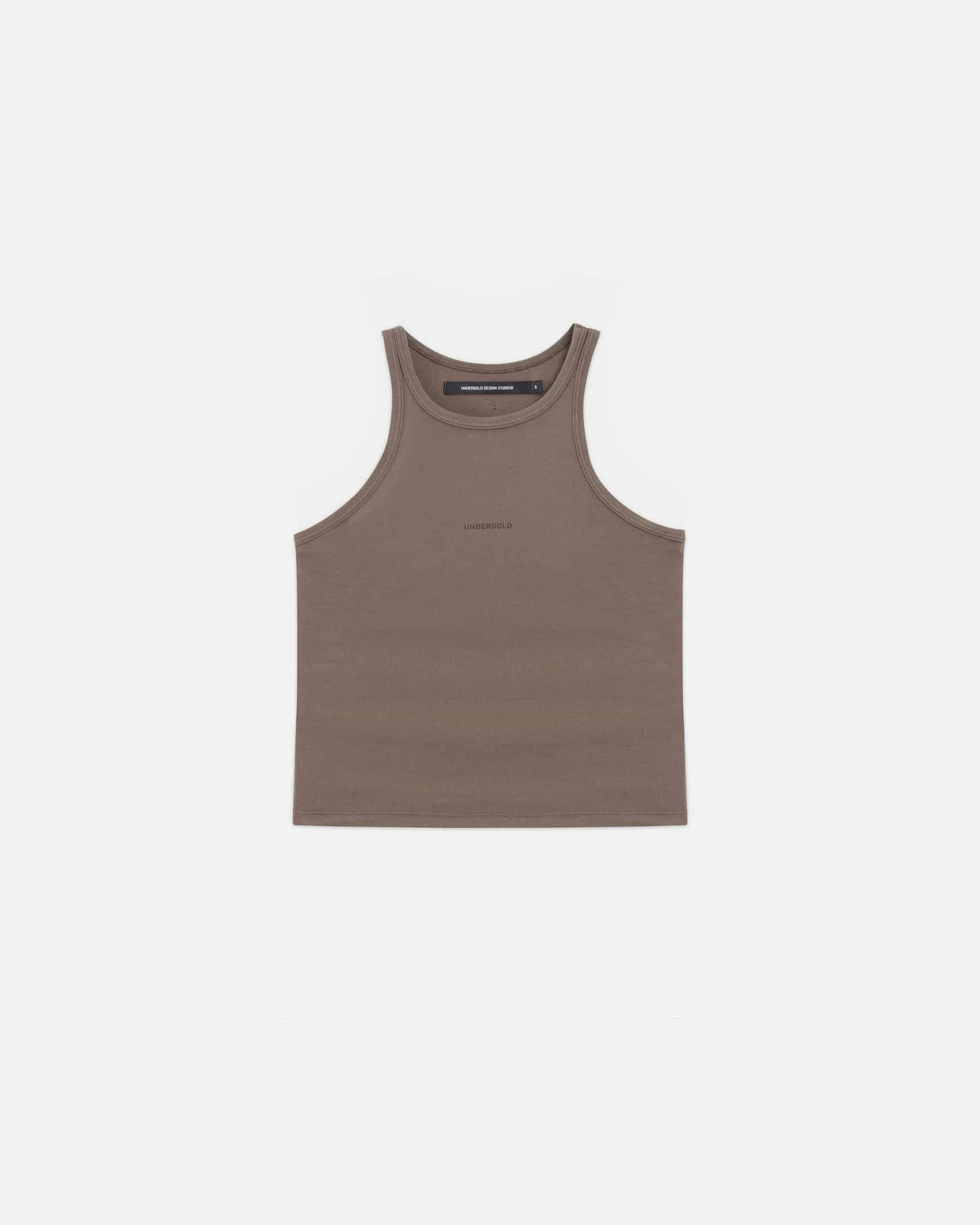 Line Basic Halter Tank Top Brown - miniatura 1