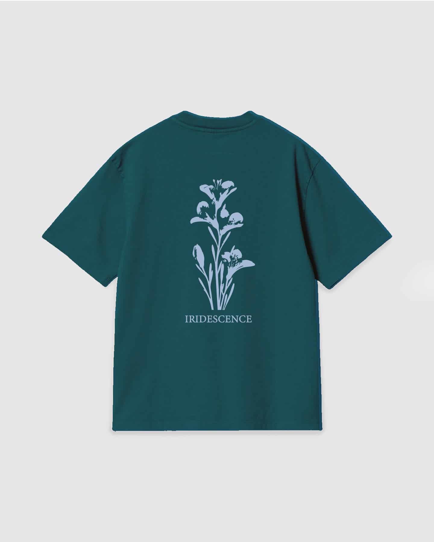 Oversized T Shirt Iridescence Dark Green - miniatura 1