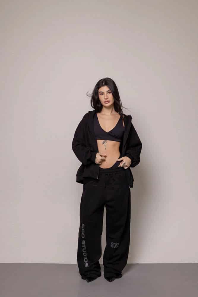 Hoodie 87/27 Sgo Dama-Negro - miniatura 6