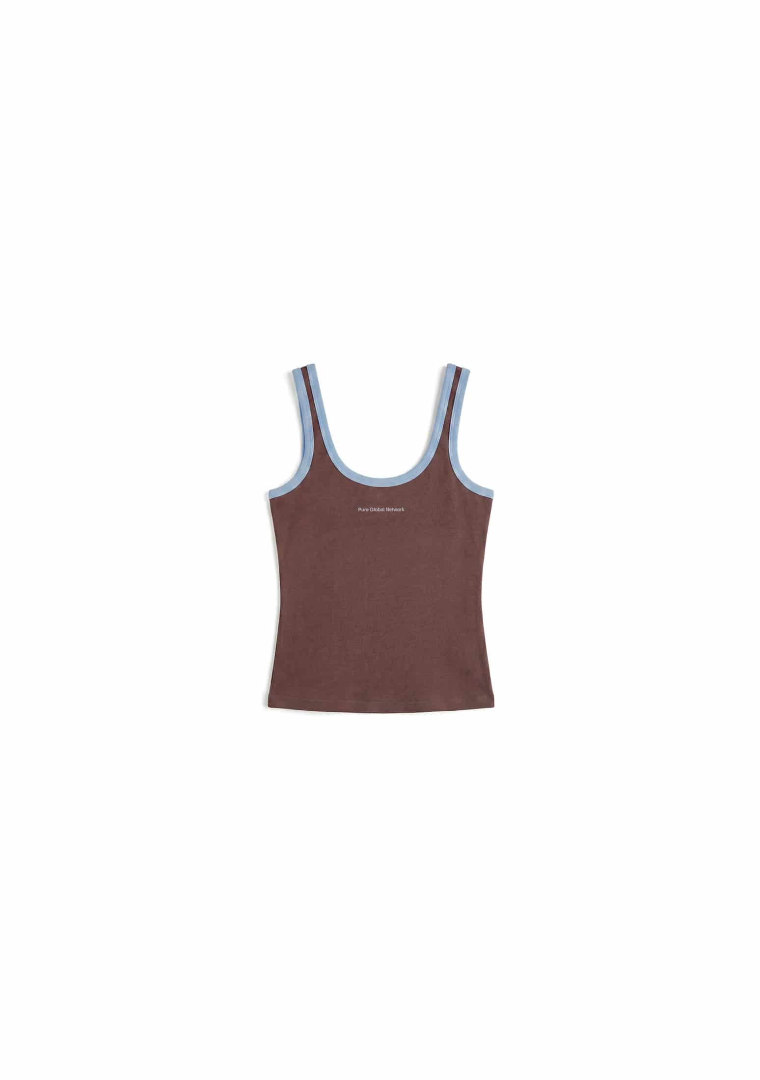Across The Lines Brown Tank Top - miniatura 1