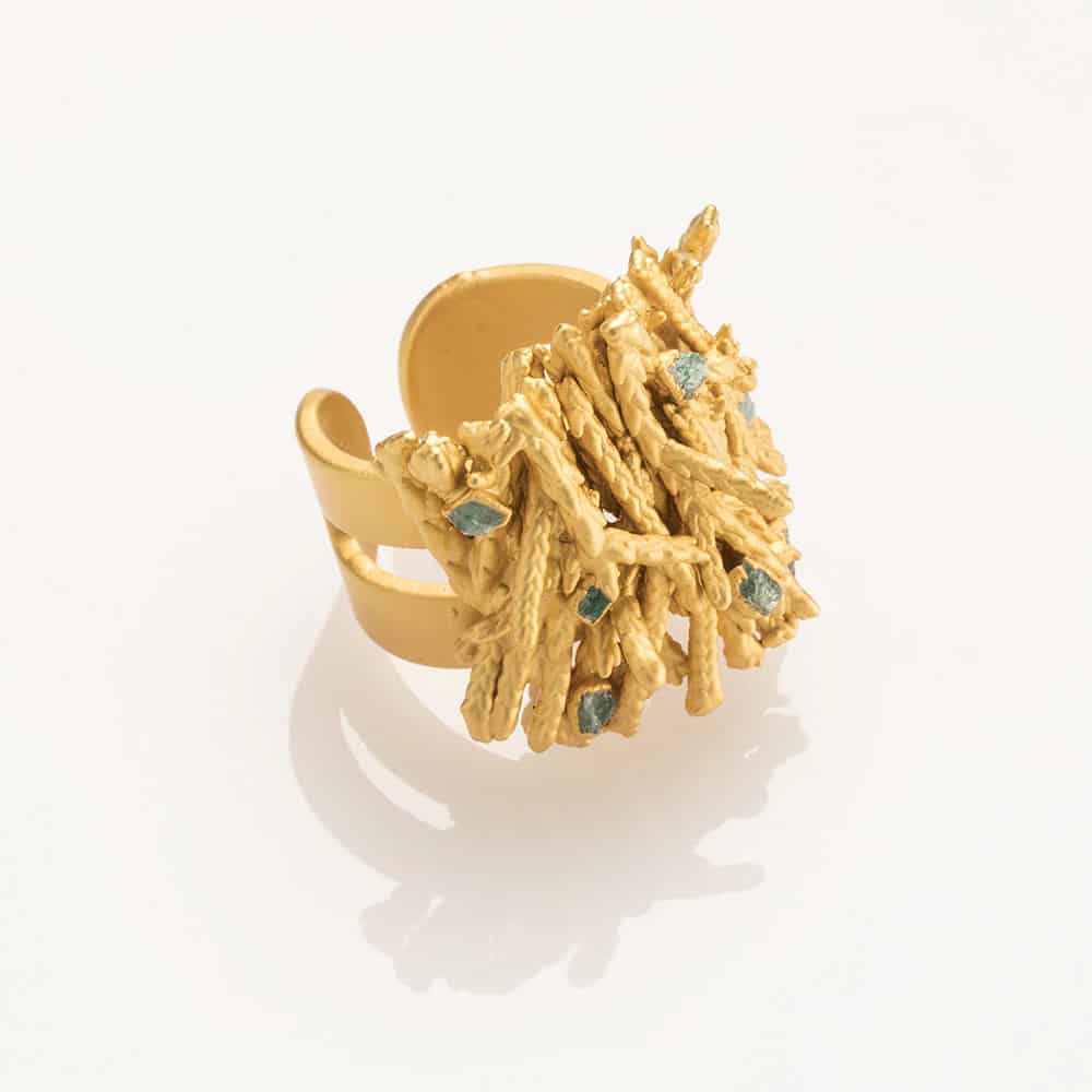 Pine and Emeralds Ring - miniatura 3