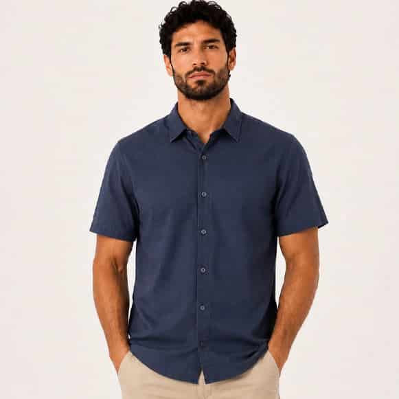CAMISA MC 100% ALGODON HOMBRE - miniatura 1