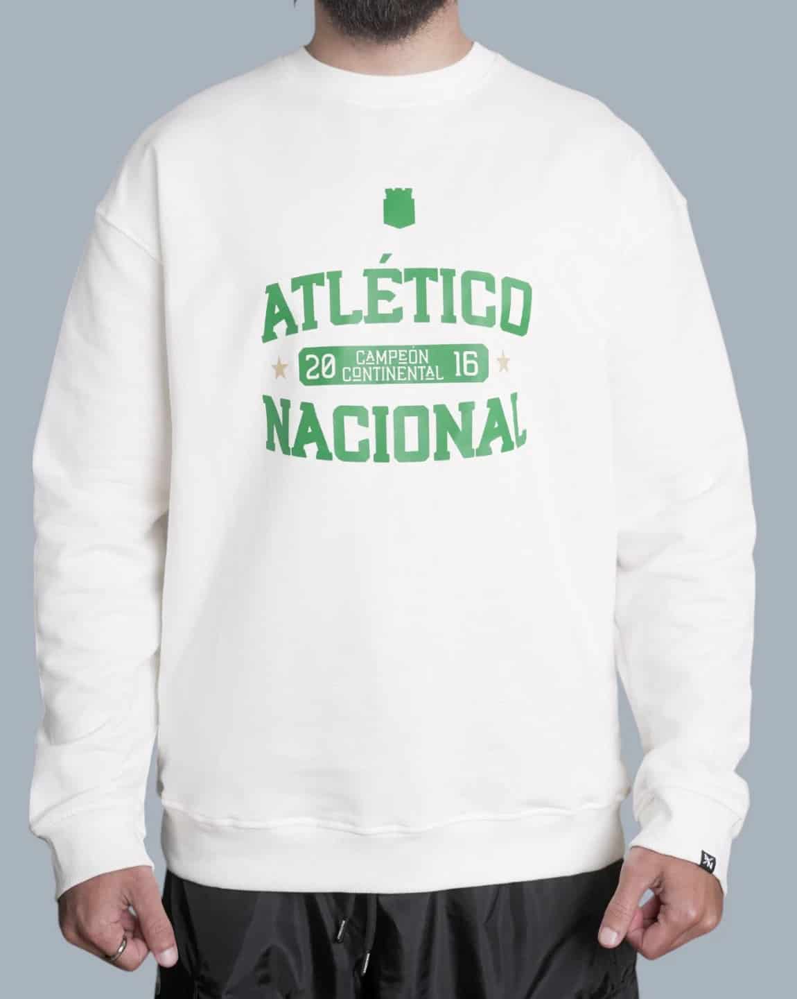 BUZO CREMA HOMBRE ATLÉTICO NACIONAL - miniatura 1