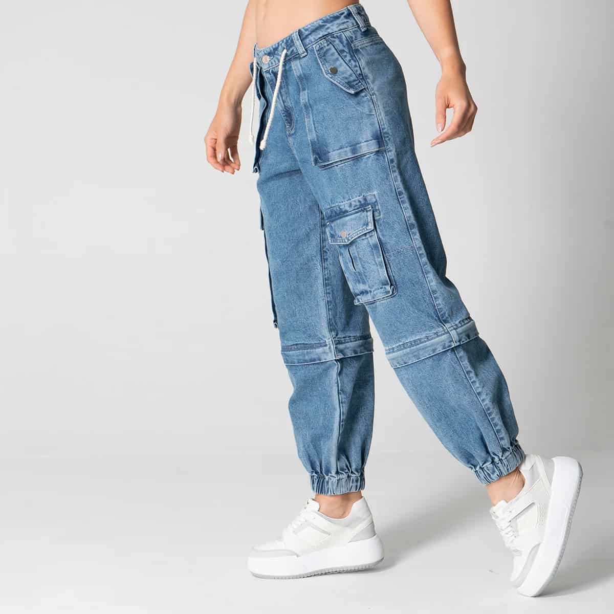 Pantalon Denim Jogger Convertible Fear - miniatura 5