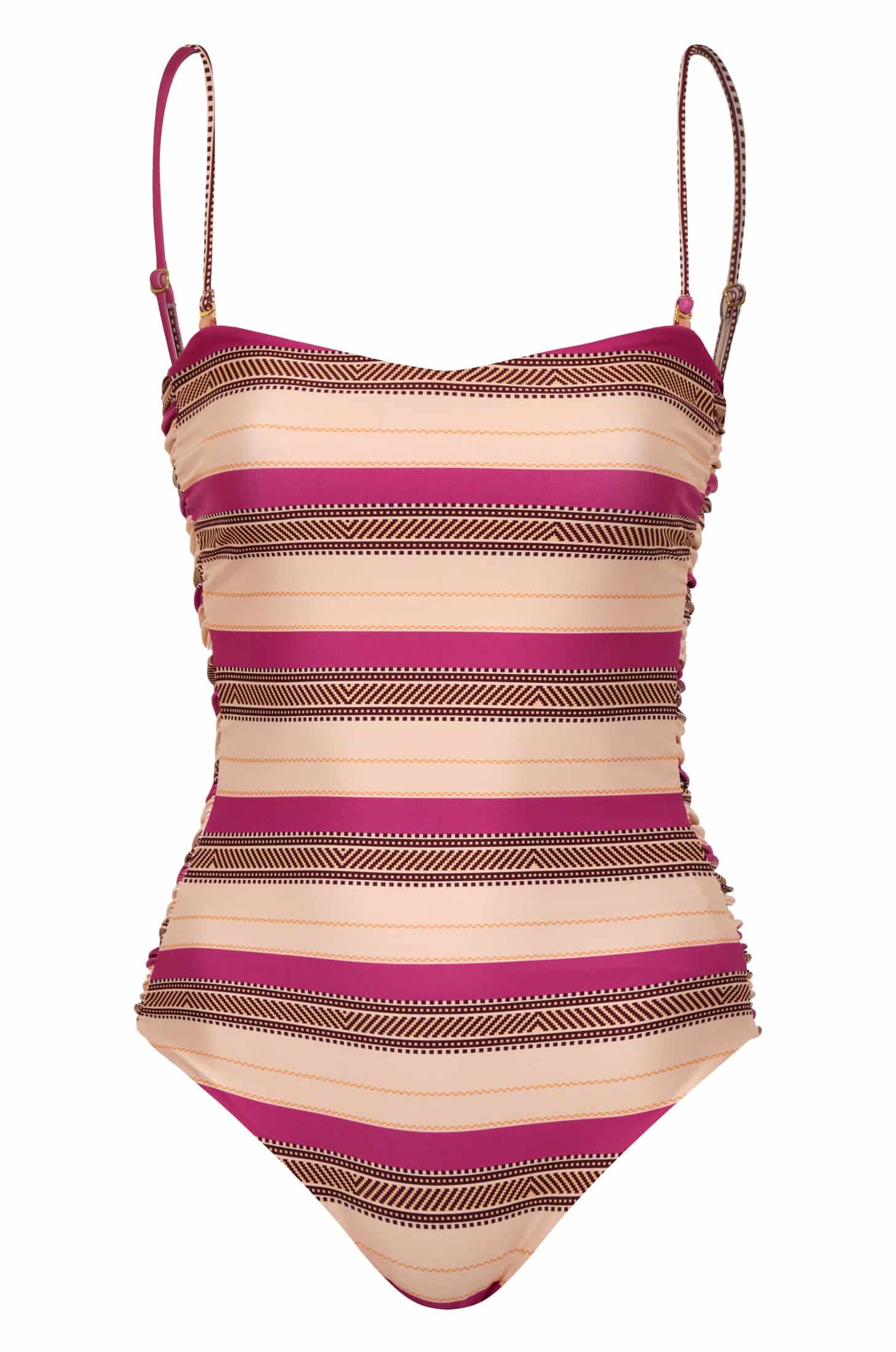 Las Balsas One Piece / Ethnic Pink Stripes - miniatura 1