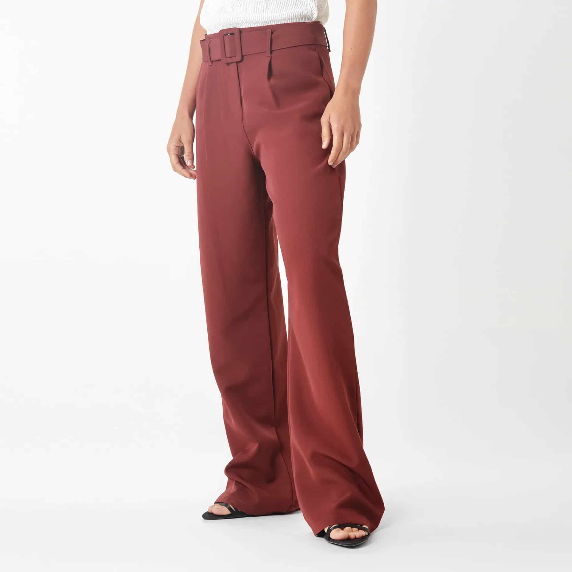 Pantalon Tiro Alto Bota Palazzo - miniatura 3