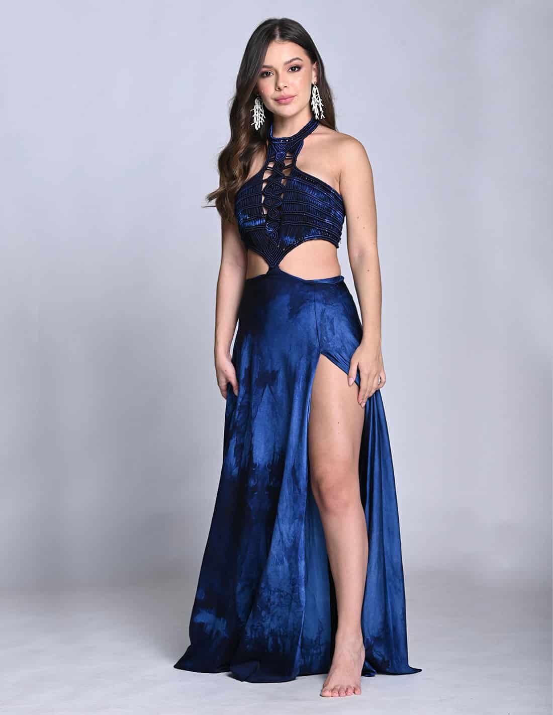 Outfit: Entero Corset & Falda Ventus Night Blue Hand Dyed - miniatura 1