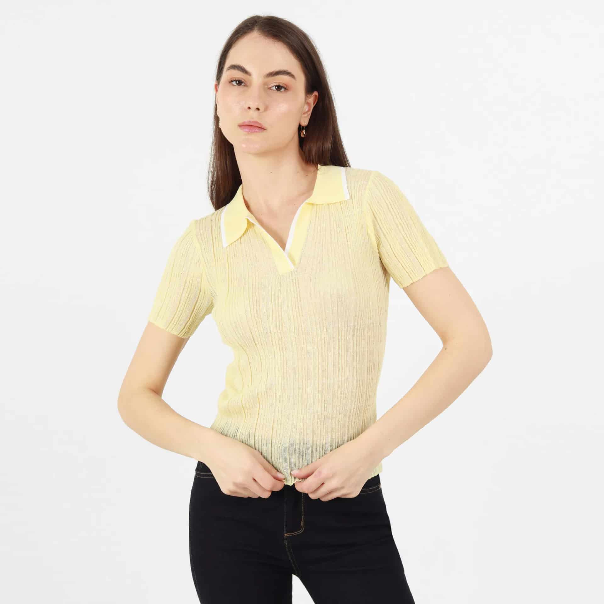 Sweater Cuello Sport Manga Corta - miniatura 4