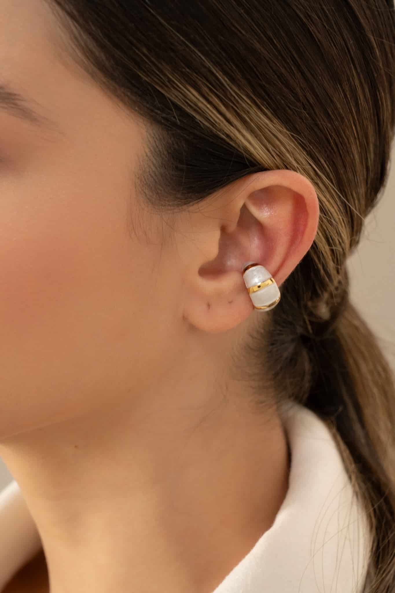 Earcuff Rayas Gold - miniatura 3