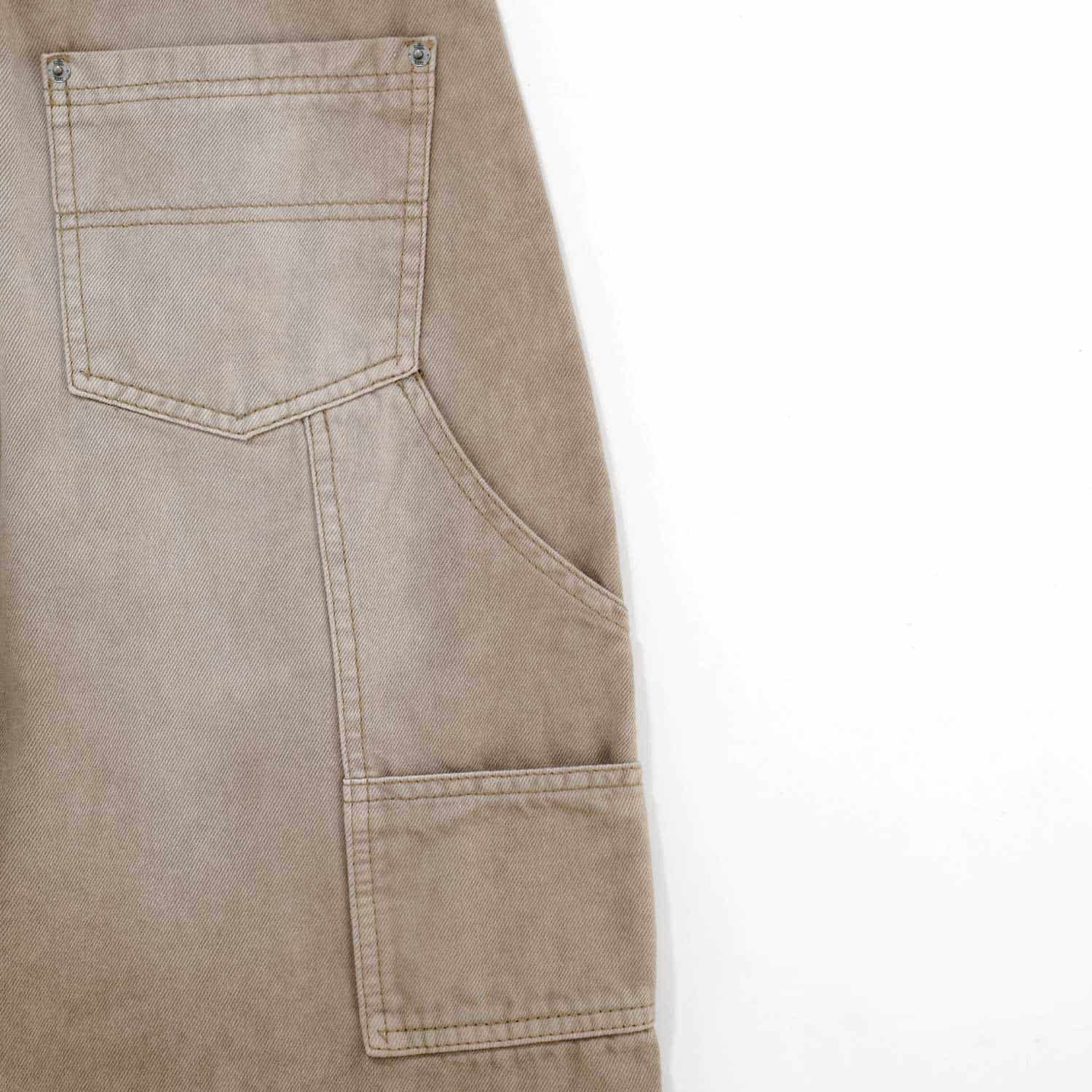 Dirty-Wash Mid-Rise Pants - Sand - miniatura 7