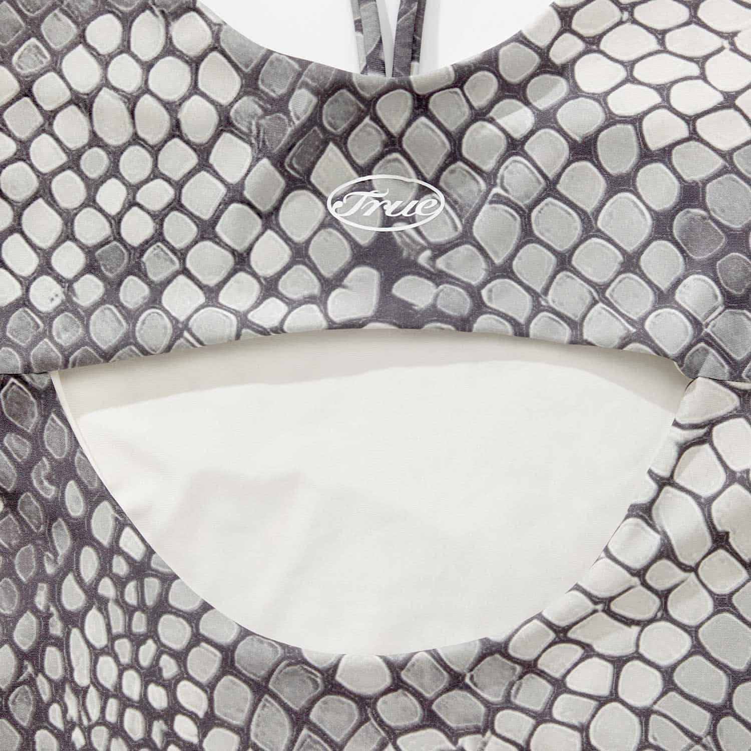 Python Cut-Out Bodysuit - Gray - miniatura 5