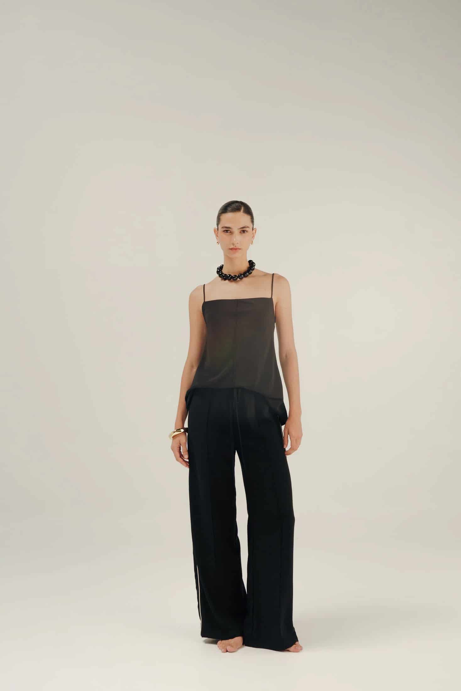 CARIÑO MIO TOP OPEN-BACK - BLACK - miniatura 1