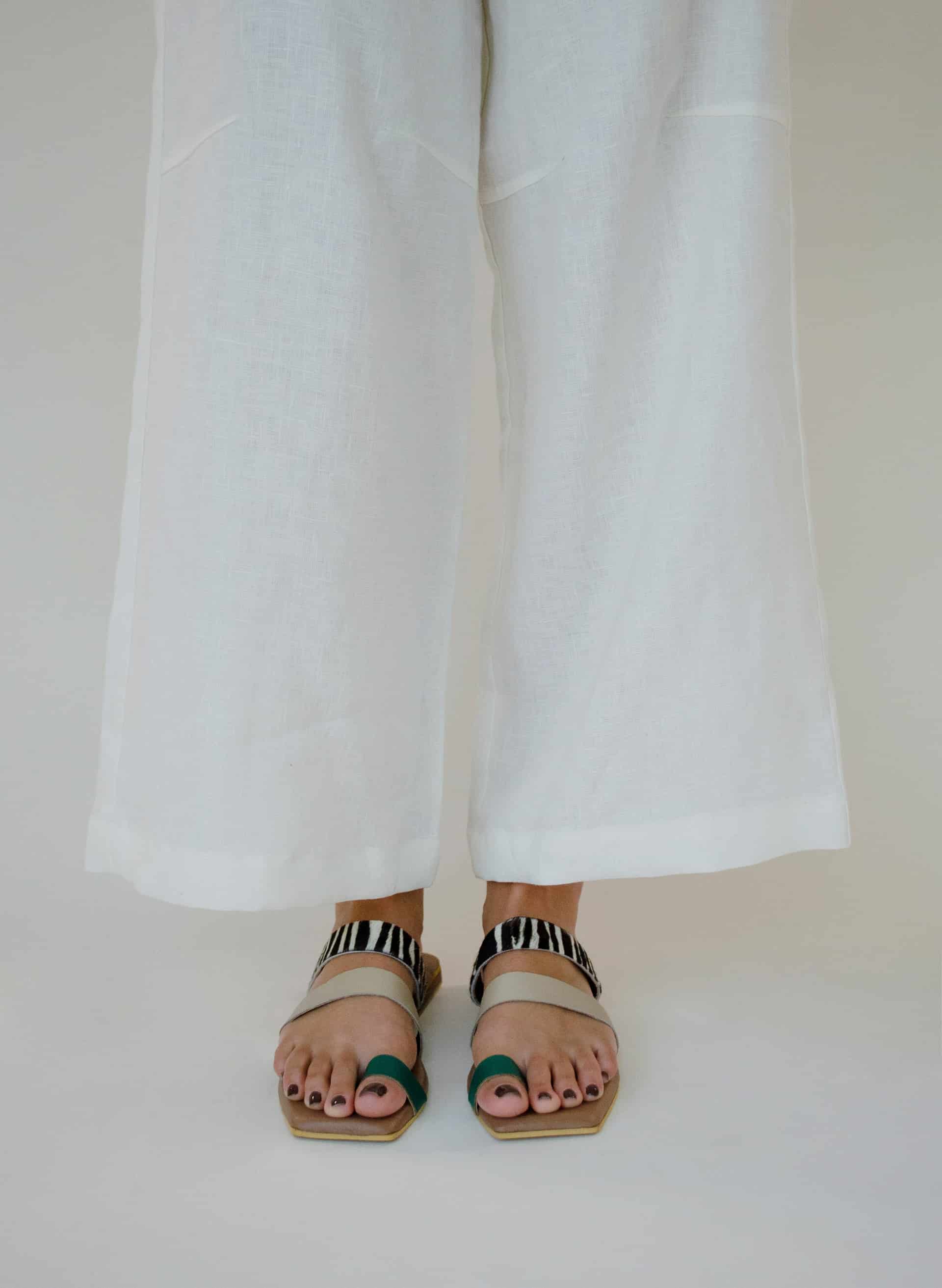 The Ocaso sandal | verde/taupe - miniatura 3
