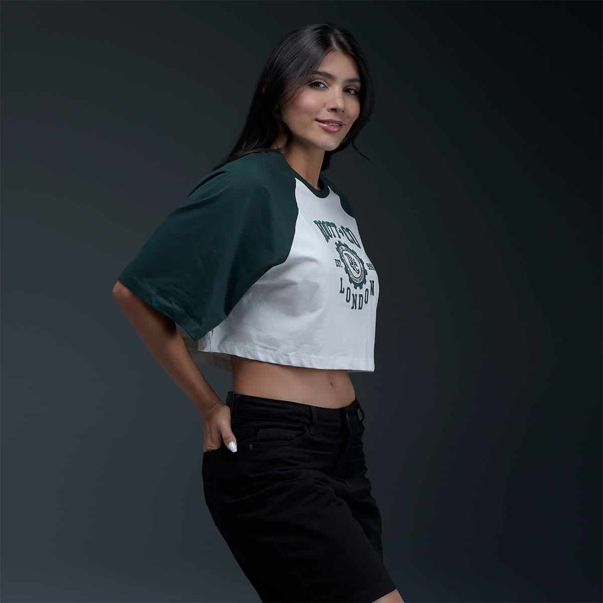 Camiseta Oversize Blanca Verde - miniatura 3