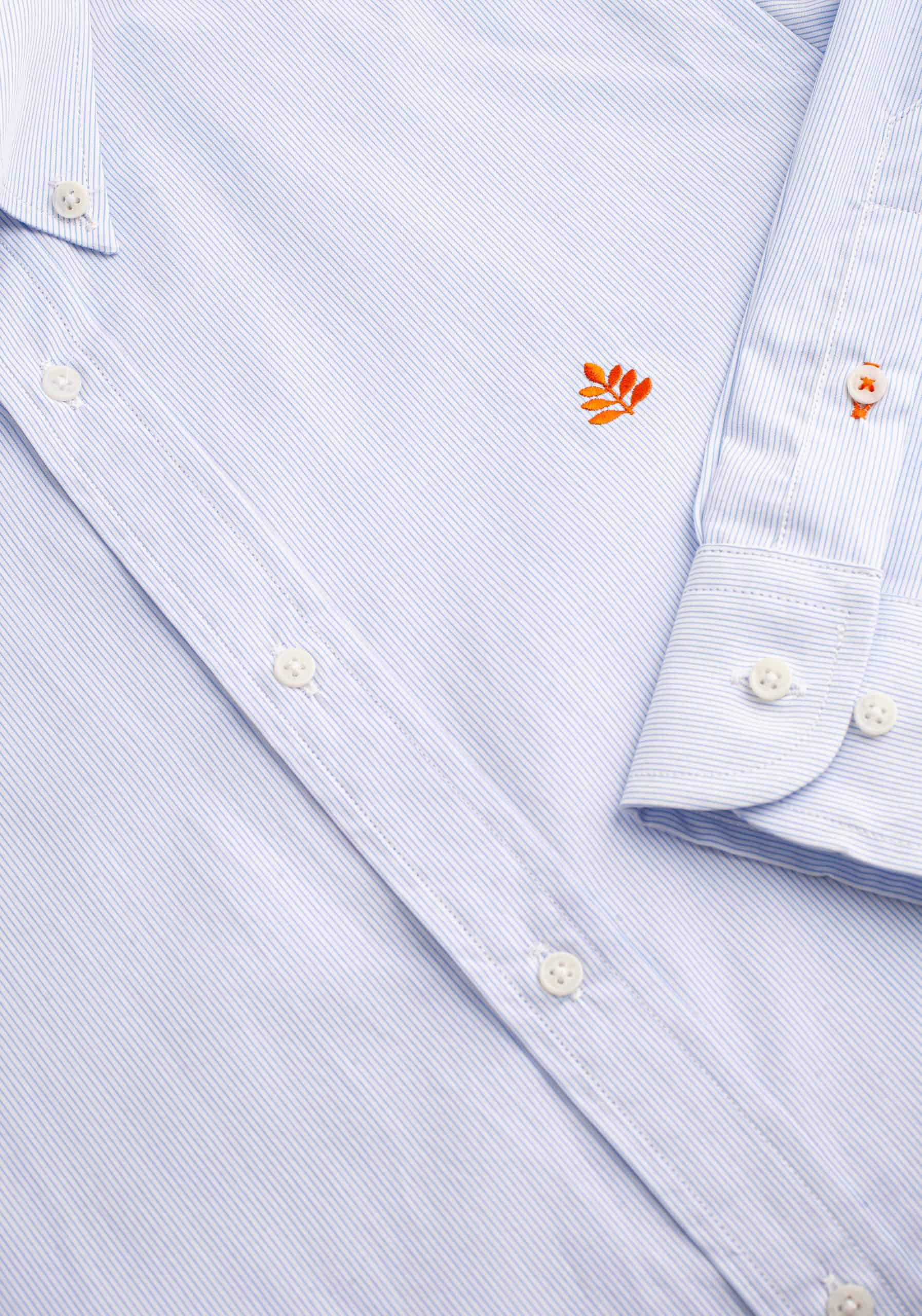 Camisa H CBD Rayas L-Nar Azul-Blanco - miniatura 3