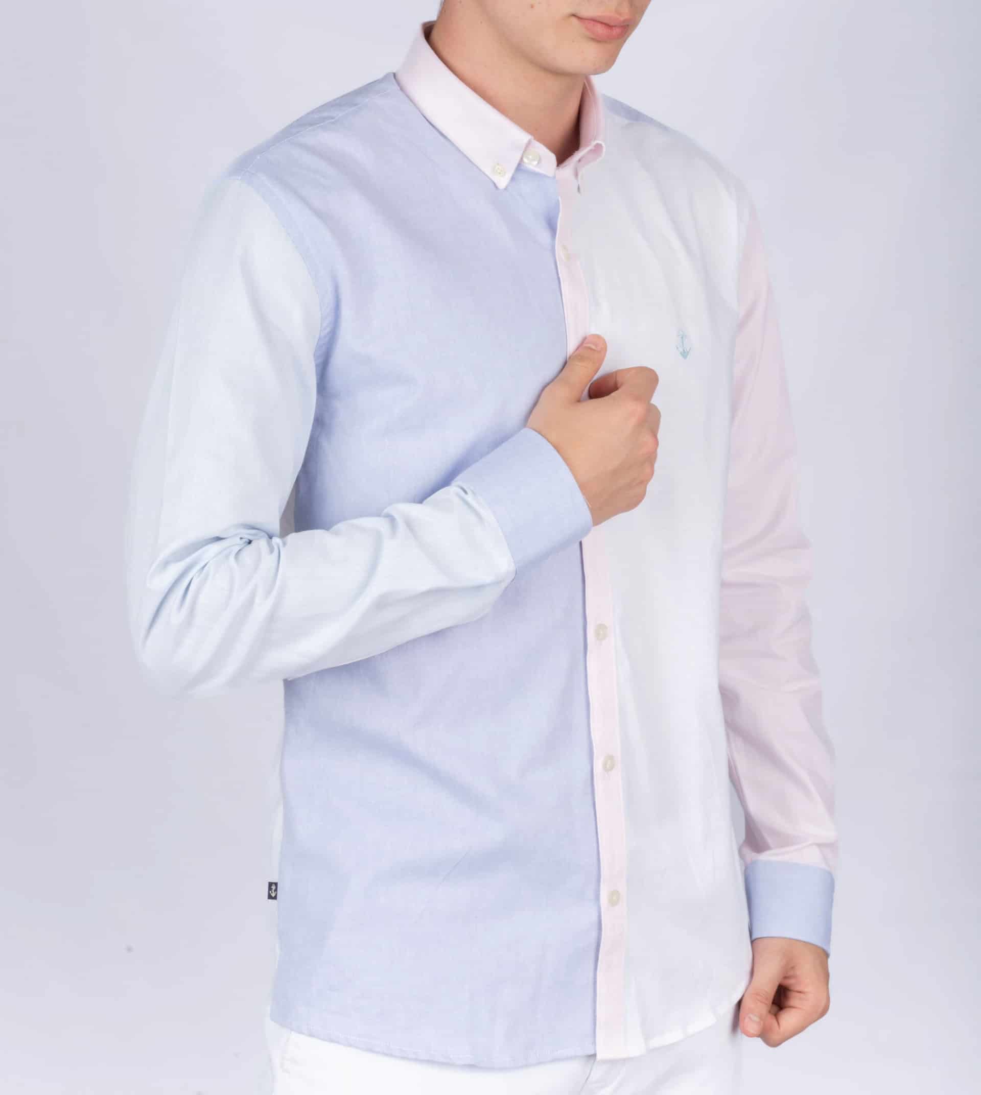 Camisa Oxford Blanca Multicolor - miniatura 4