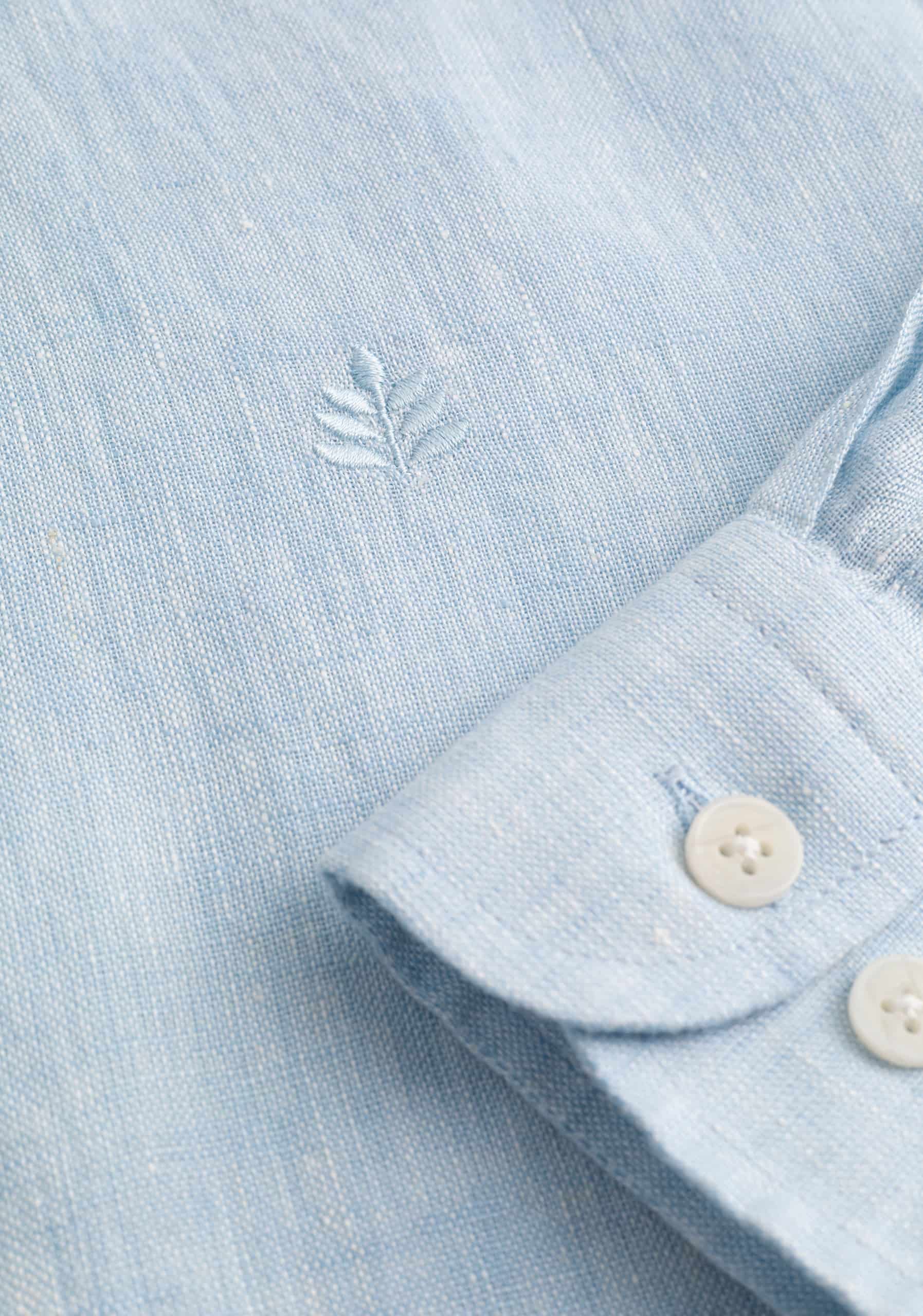 Camisa Lino CBD Azul Celeste L-Atn - miniatura 2