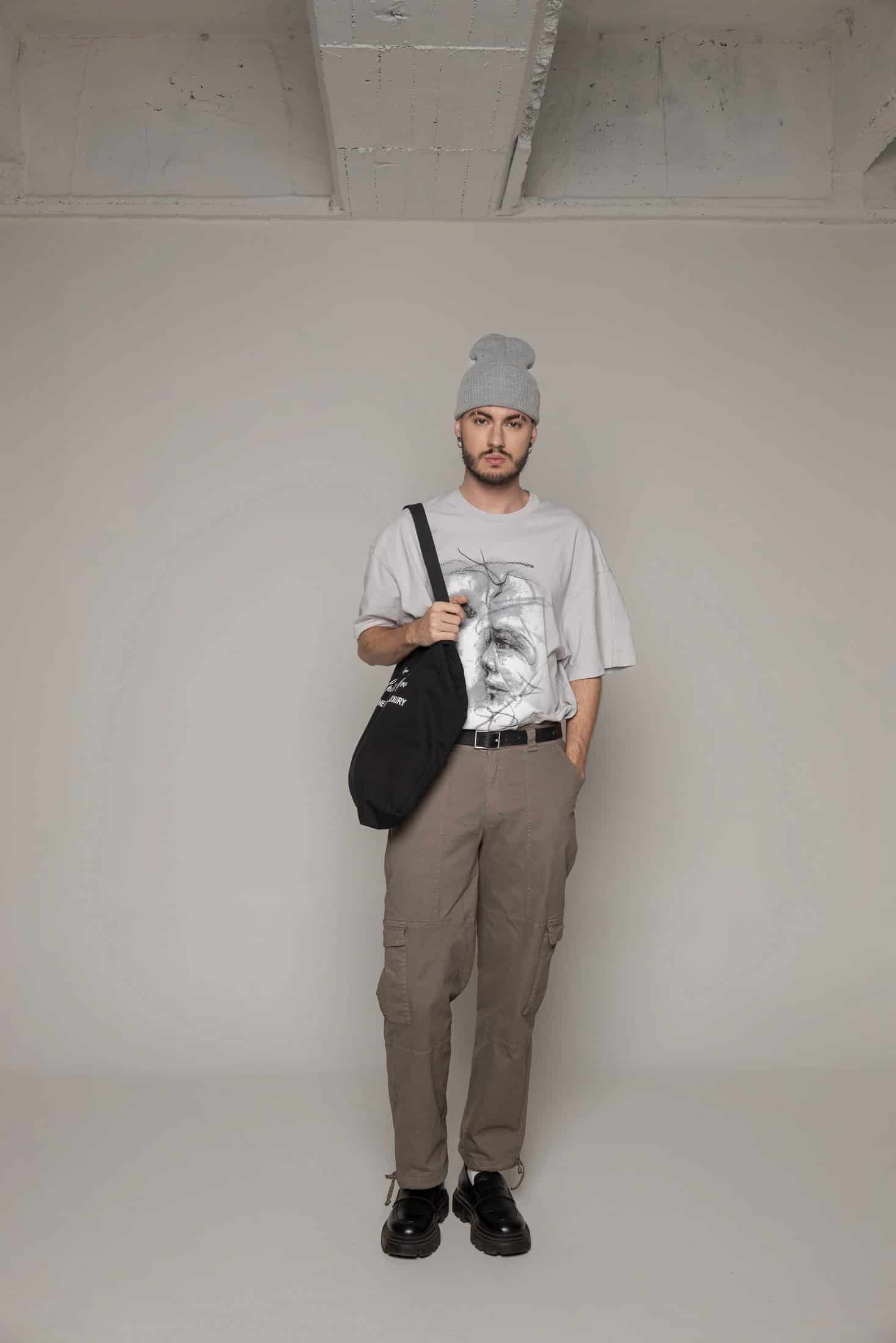 Pantalón The Art Cargo-Gris - miniatura 1