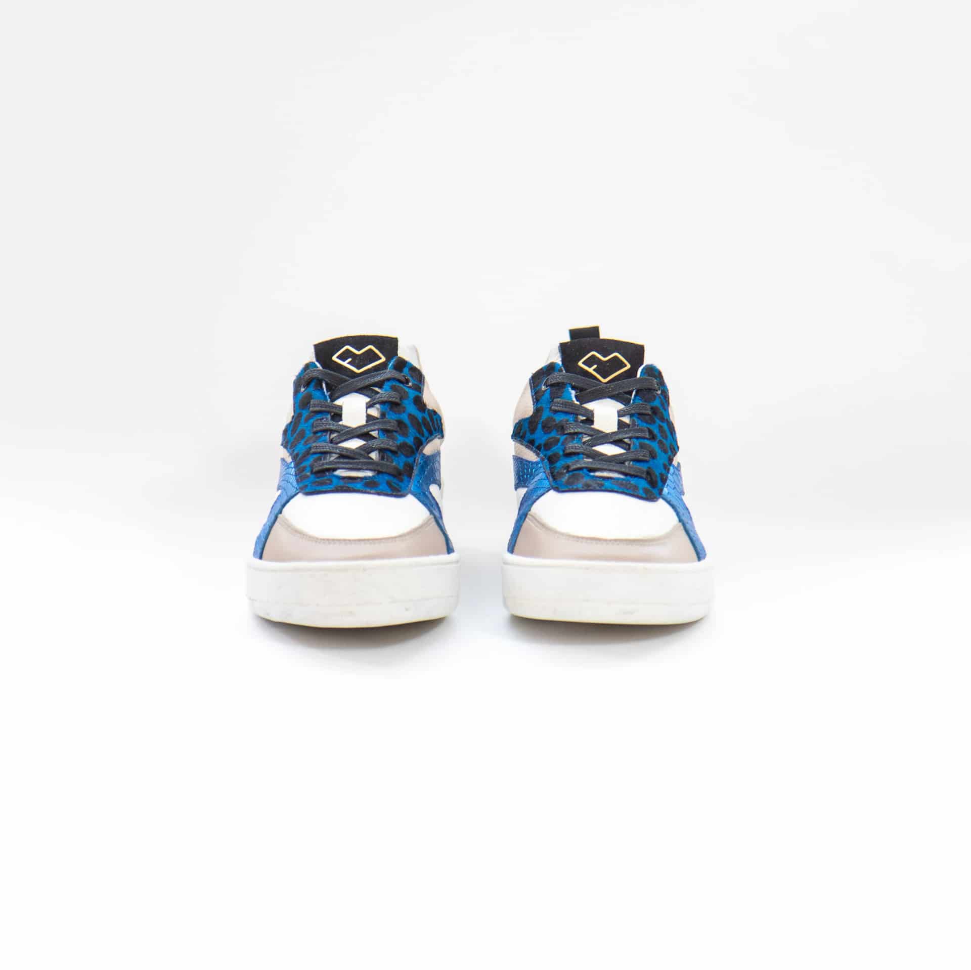 Tenis Angelica - Azul y Beige - miniatura 2