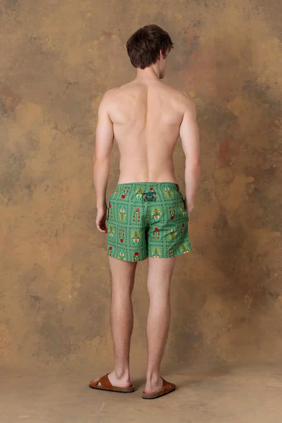 Men's swim trunk dionisio green - miniatura 3