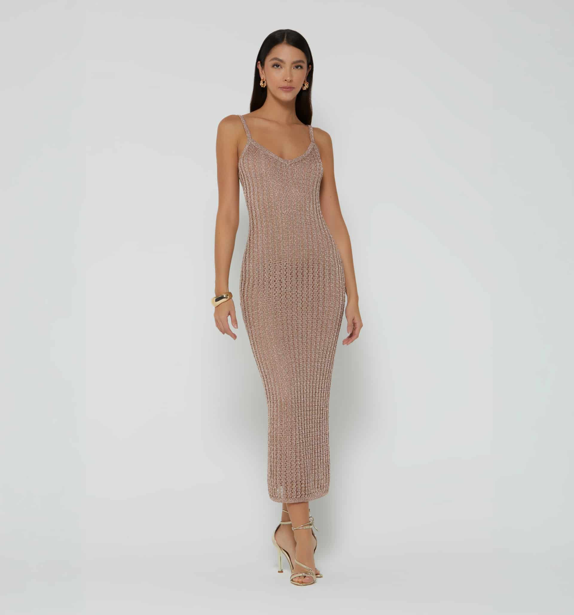 Vestido para mujer de tejido abierto - miniatura 2
