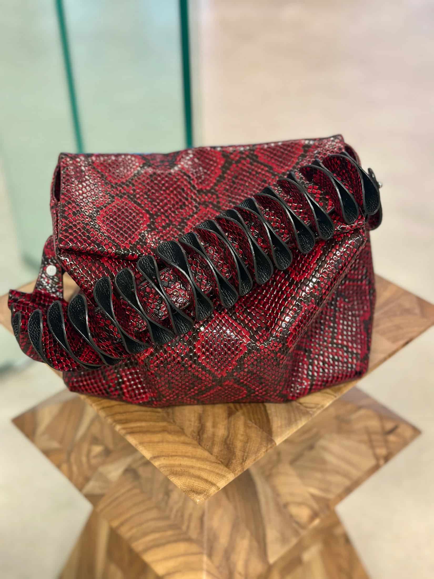 Ana bag waves strap - tessitura- cowhide - miniatura 2
