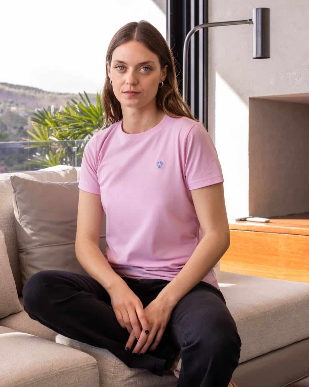 Camiseta Antimanchas de Mujer Rosado - miniatura 7