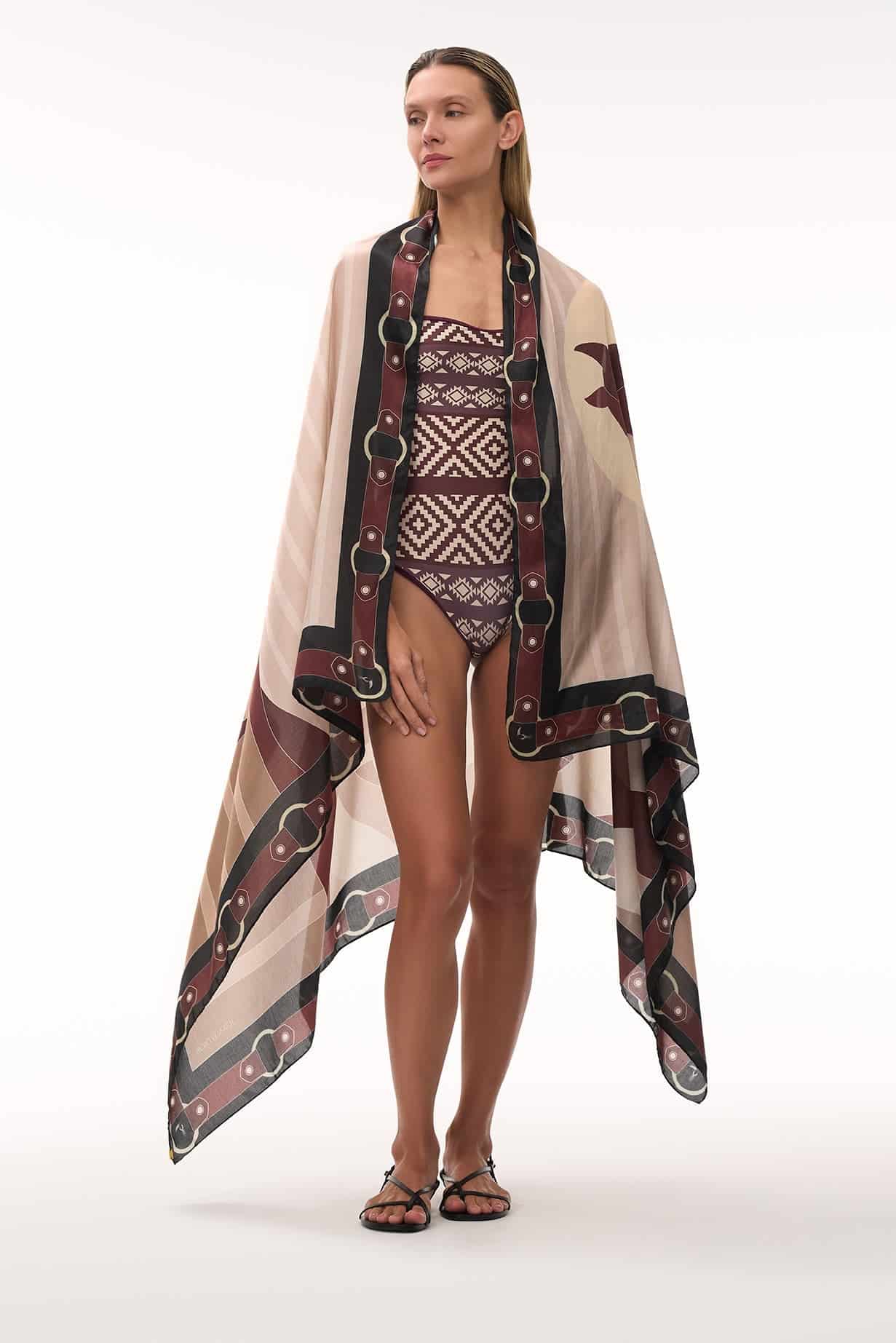 Las Balsas One Piece / Ethnic Motif - Purple - miniatura 2