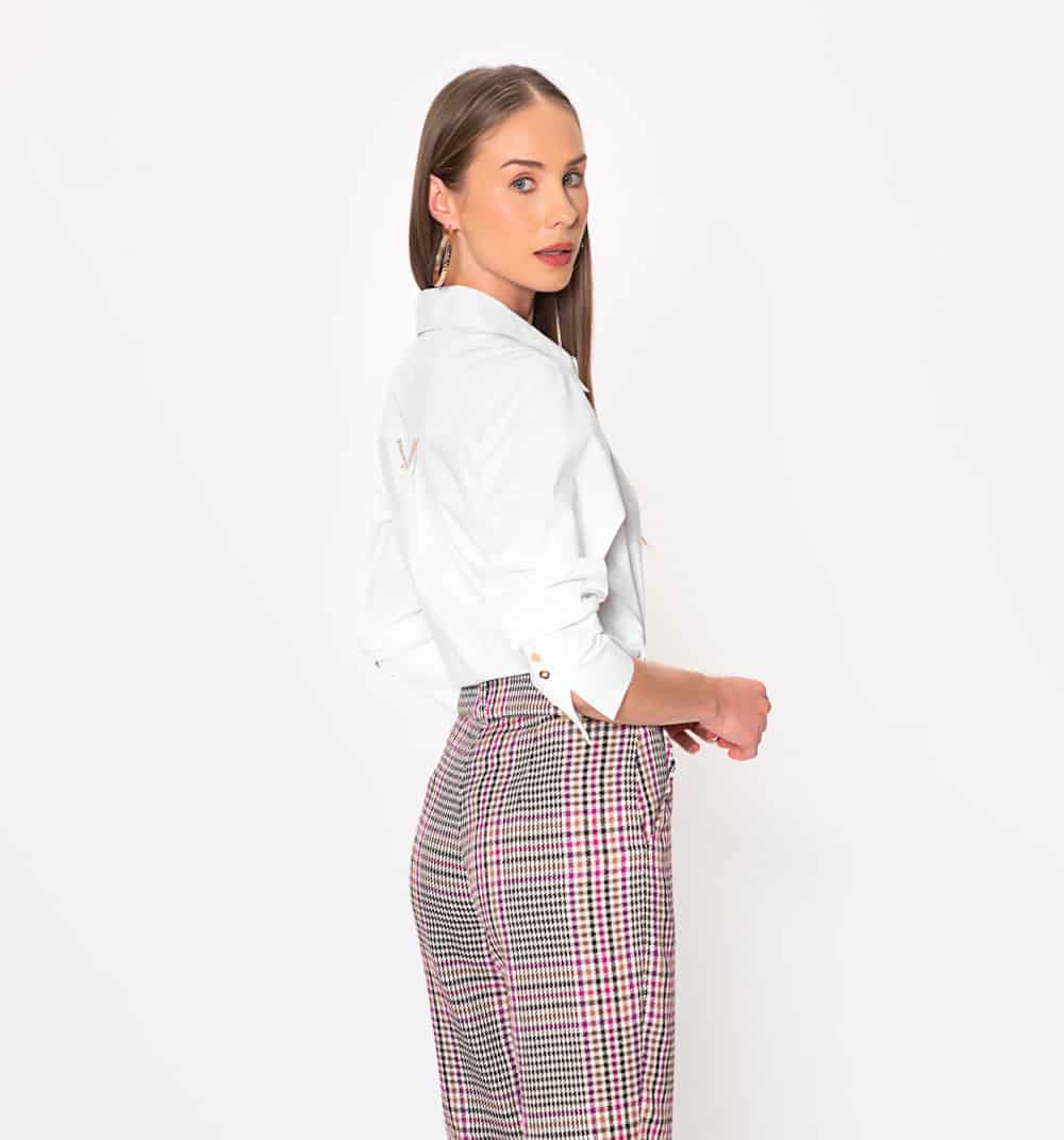 Blusa camisera manga larga con puño anch - miniatura 8