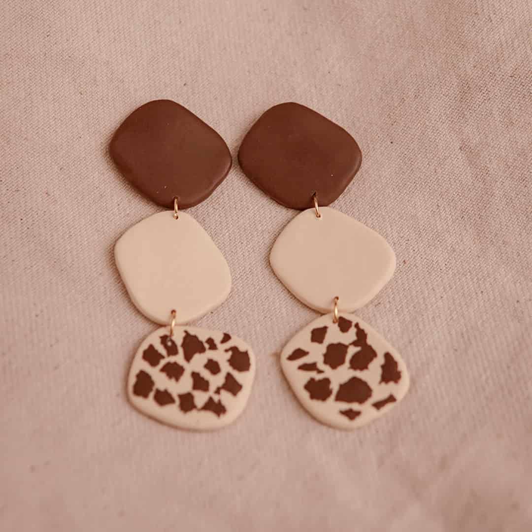 Aretes Circe Cow Print - miniatura 3