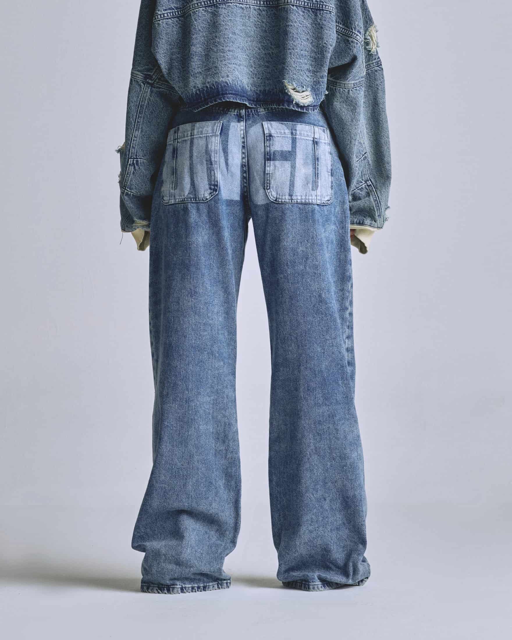 W Basics UNGD Wide Jean Washed Blue - miniatura 7