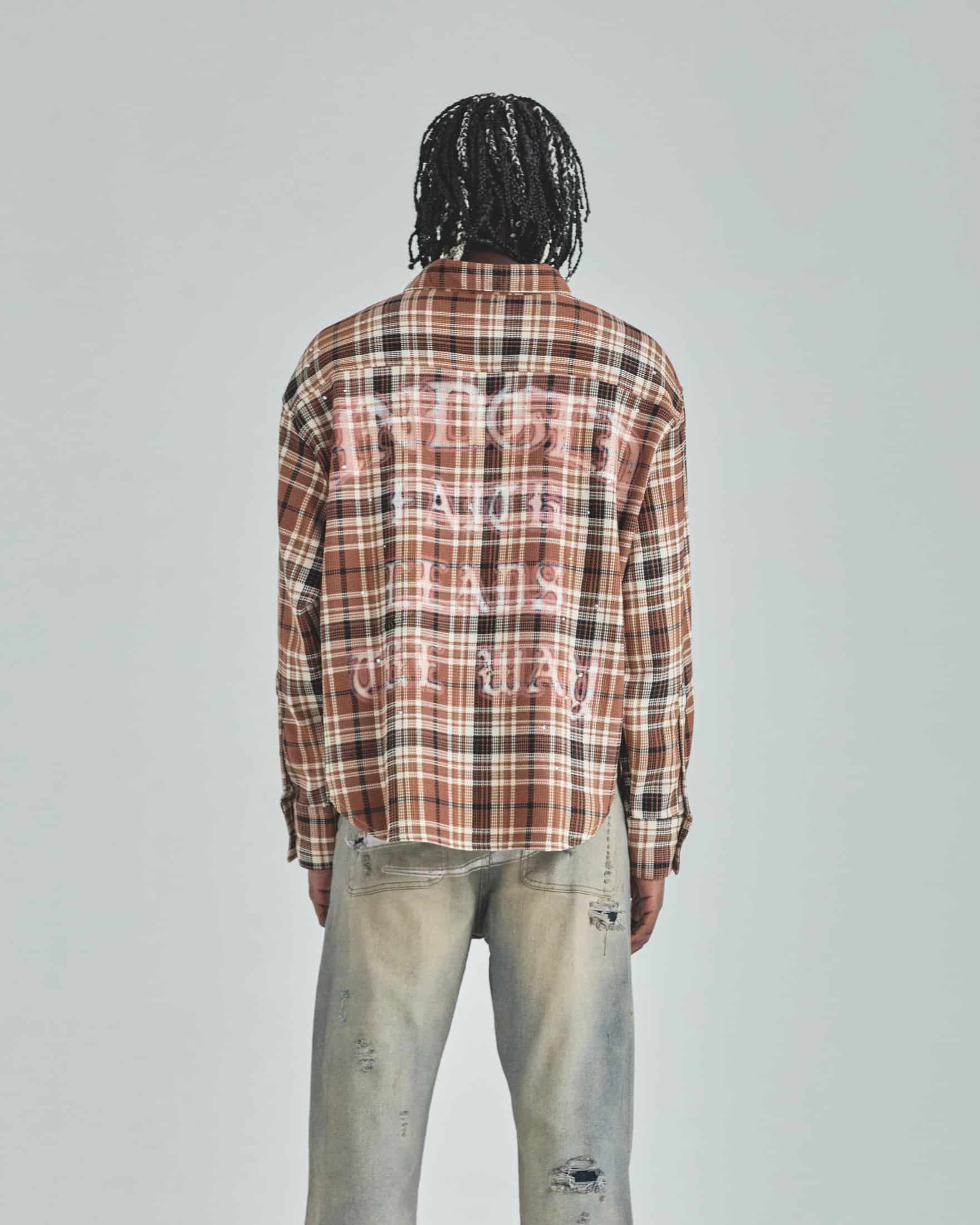 Act 1 Faith Flannel Shirt Plaid Brown - miniatura 7