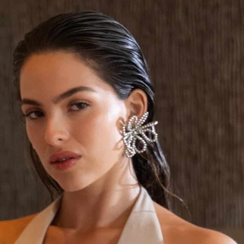 Artisanal Beaded Statement Earrings for  Black-Tie Galas - miniatura 1