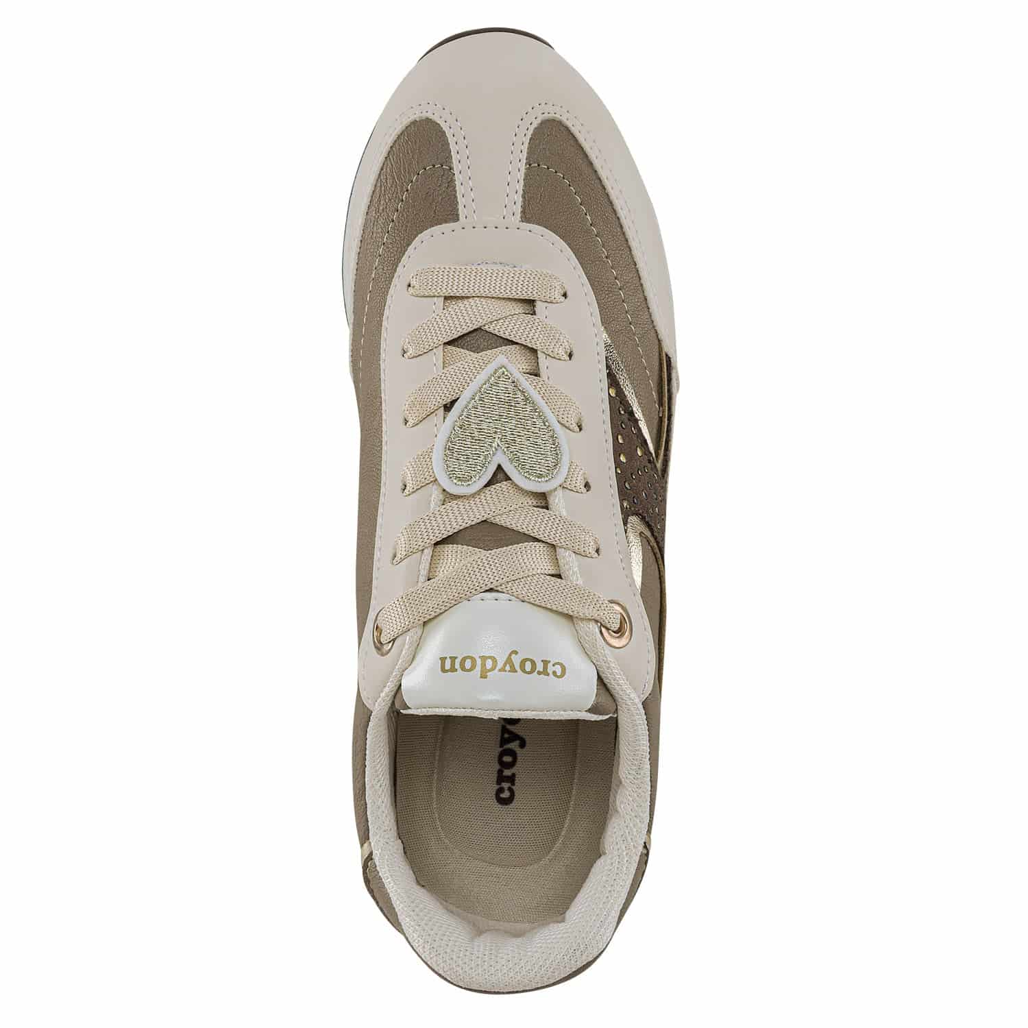 Tenis Urbanos Zuleika Beige-Oro Croydon Para Mujer - miniatura 3