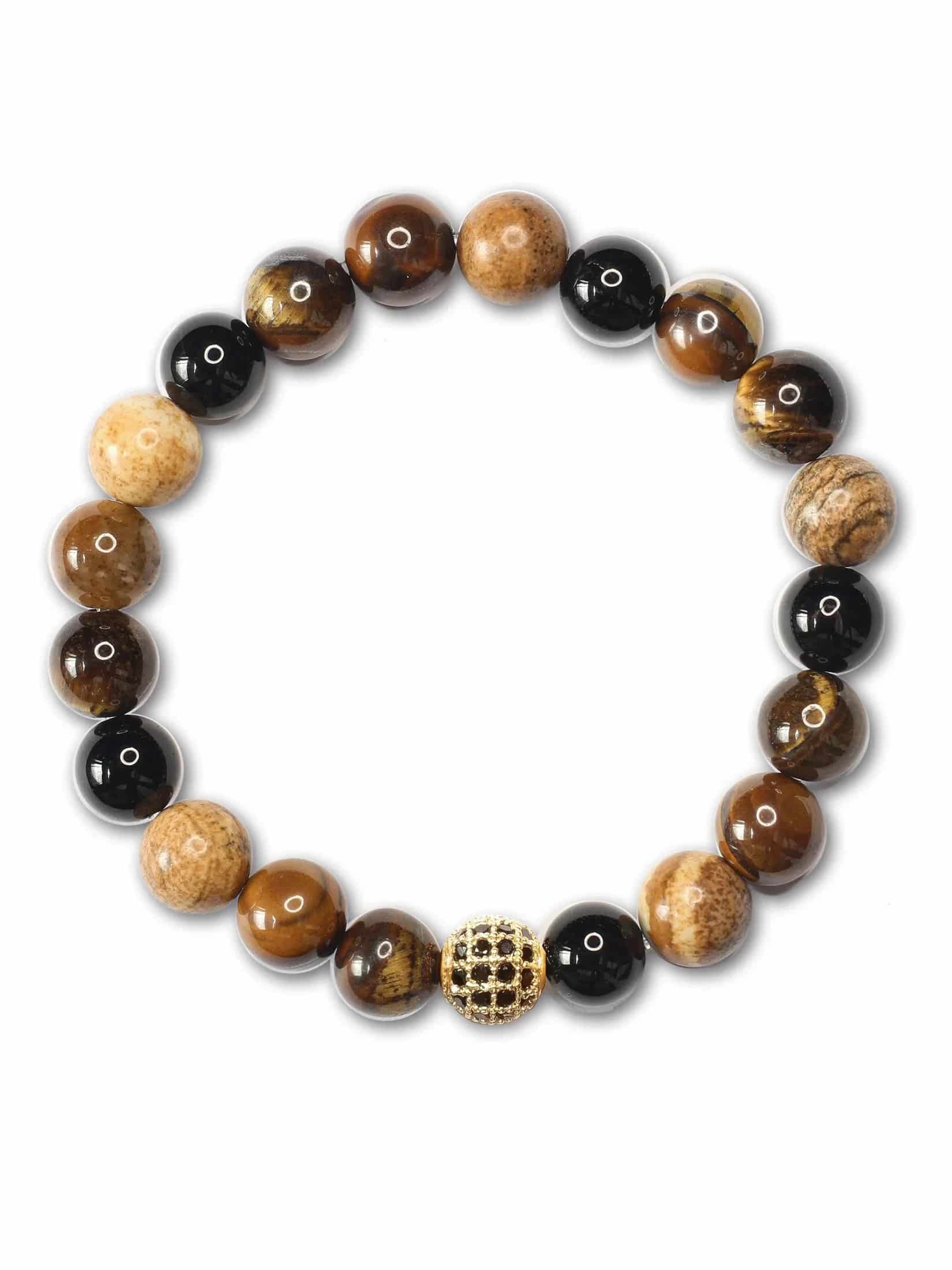 Brazalete Tigre Onyx 8mm - miniatura 1