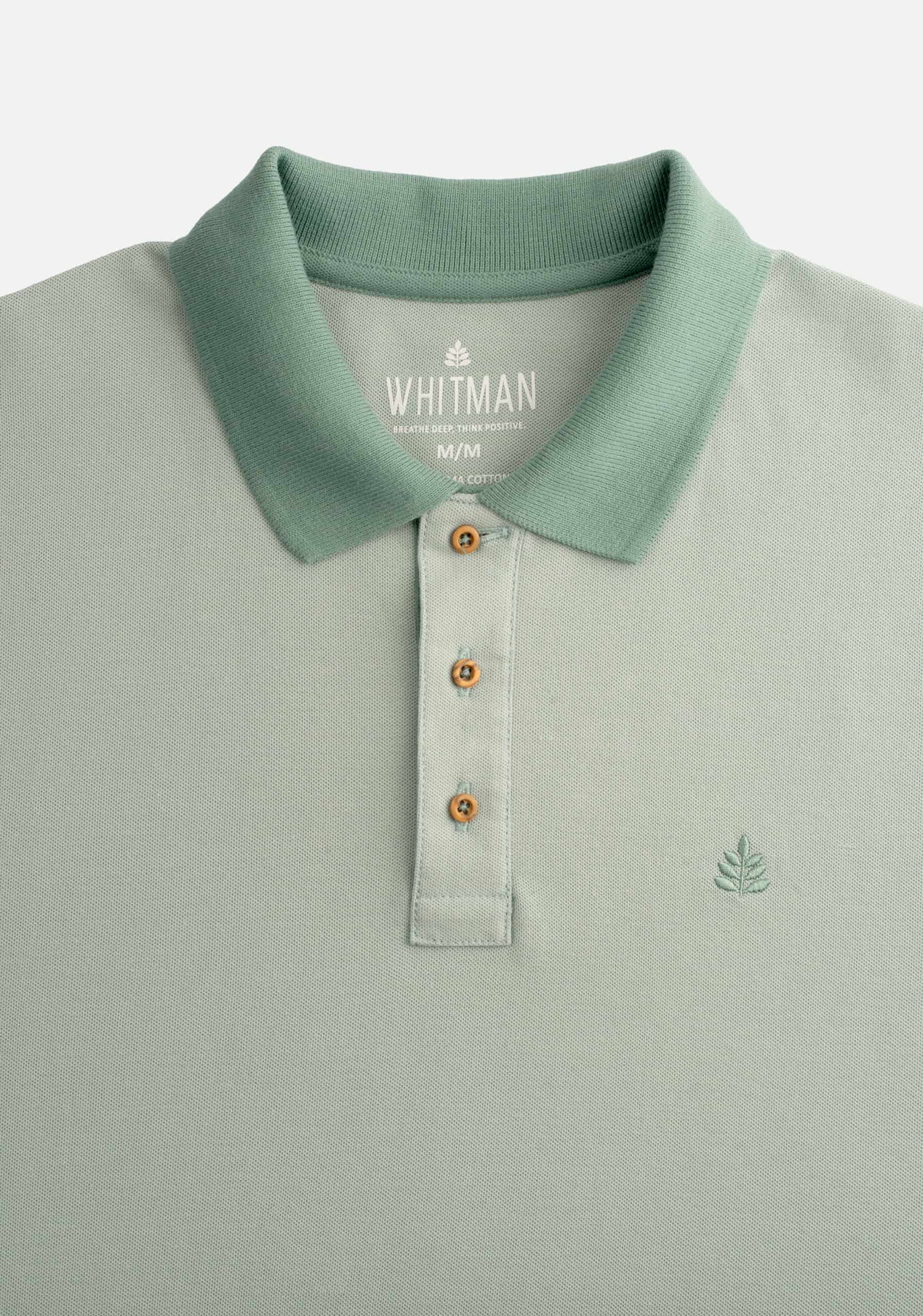 Camiseta Polo H Unicolor Mzc. Verde L-Atn - miniatura 2