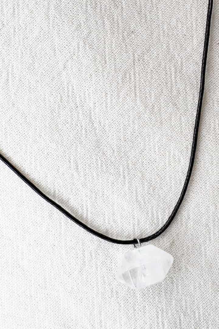 Collar cuerda cristal hexágono - miniatura 3