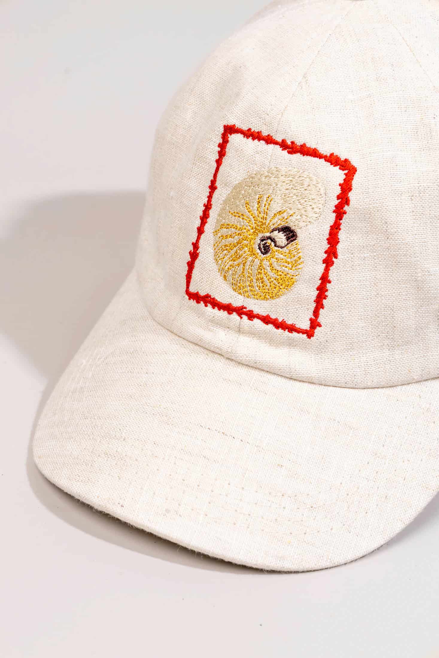 Men's linen cap atlantis embroidered - miniatura 7