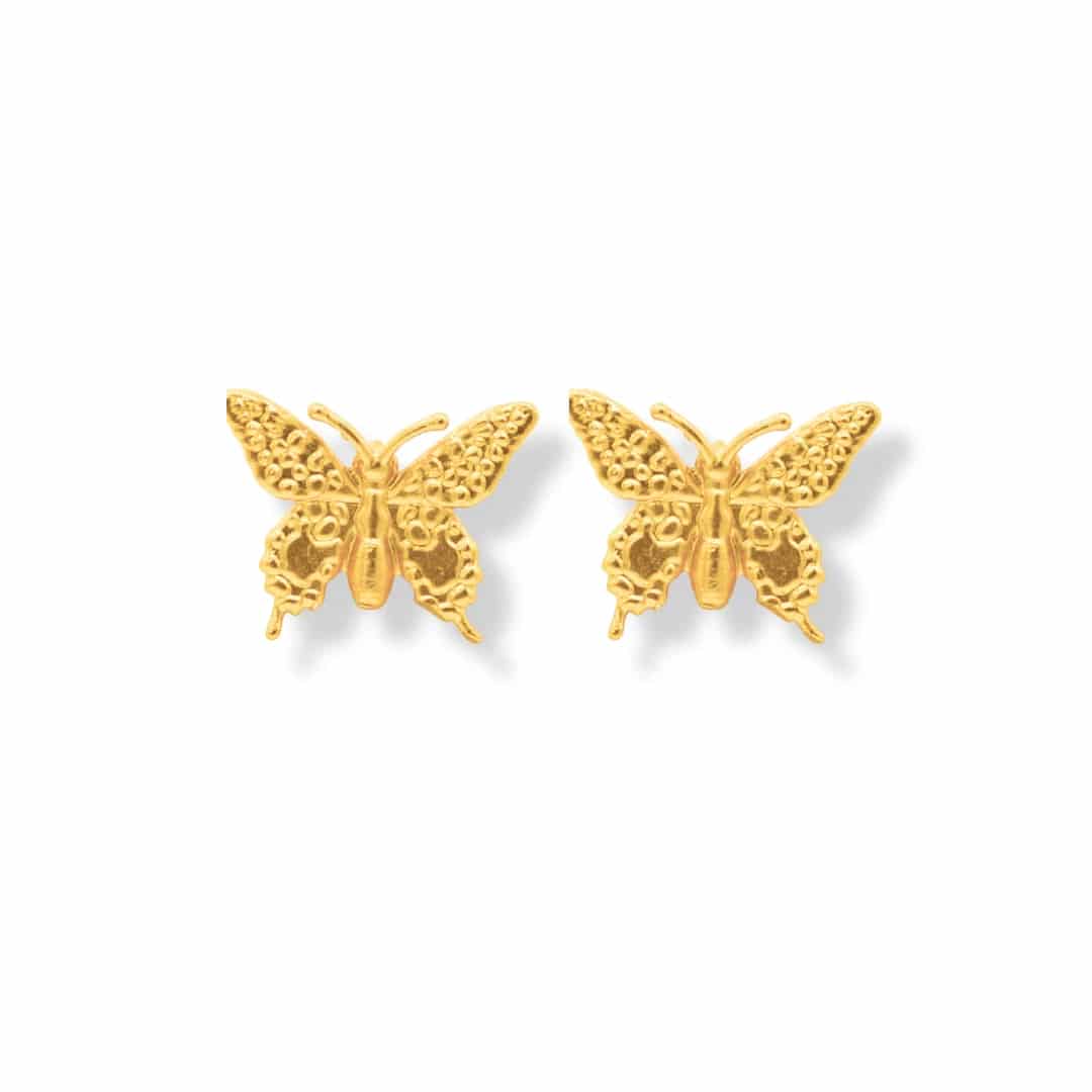 Aretes de mariposa mediana - miniatura 2