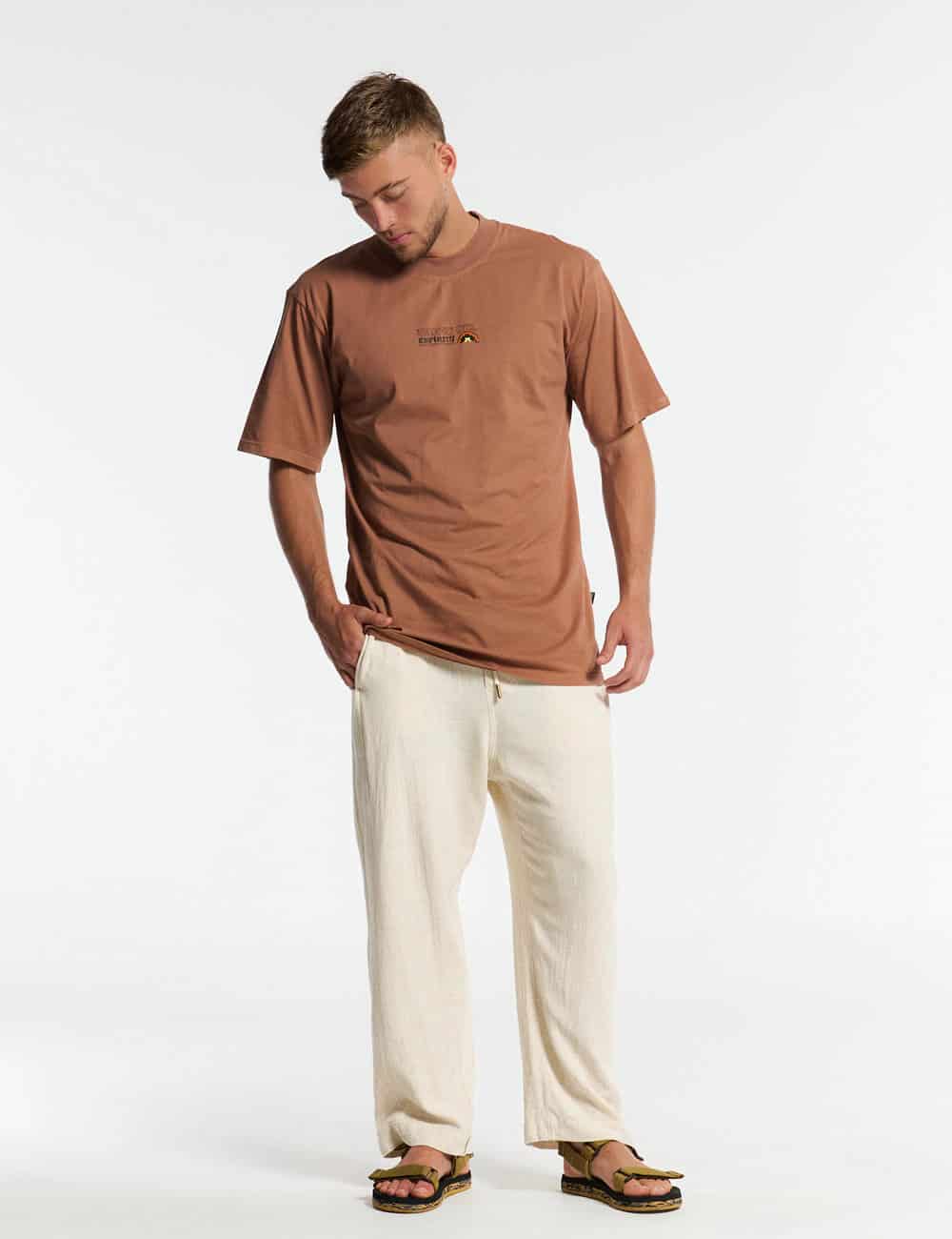 Camiseta oversize Rao marron - miniatura 6
