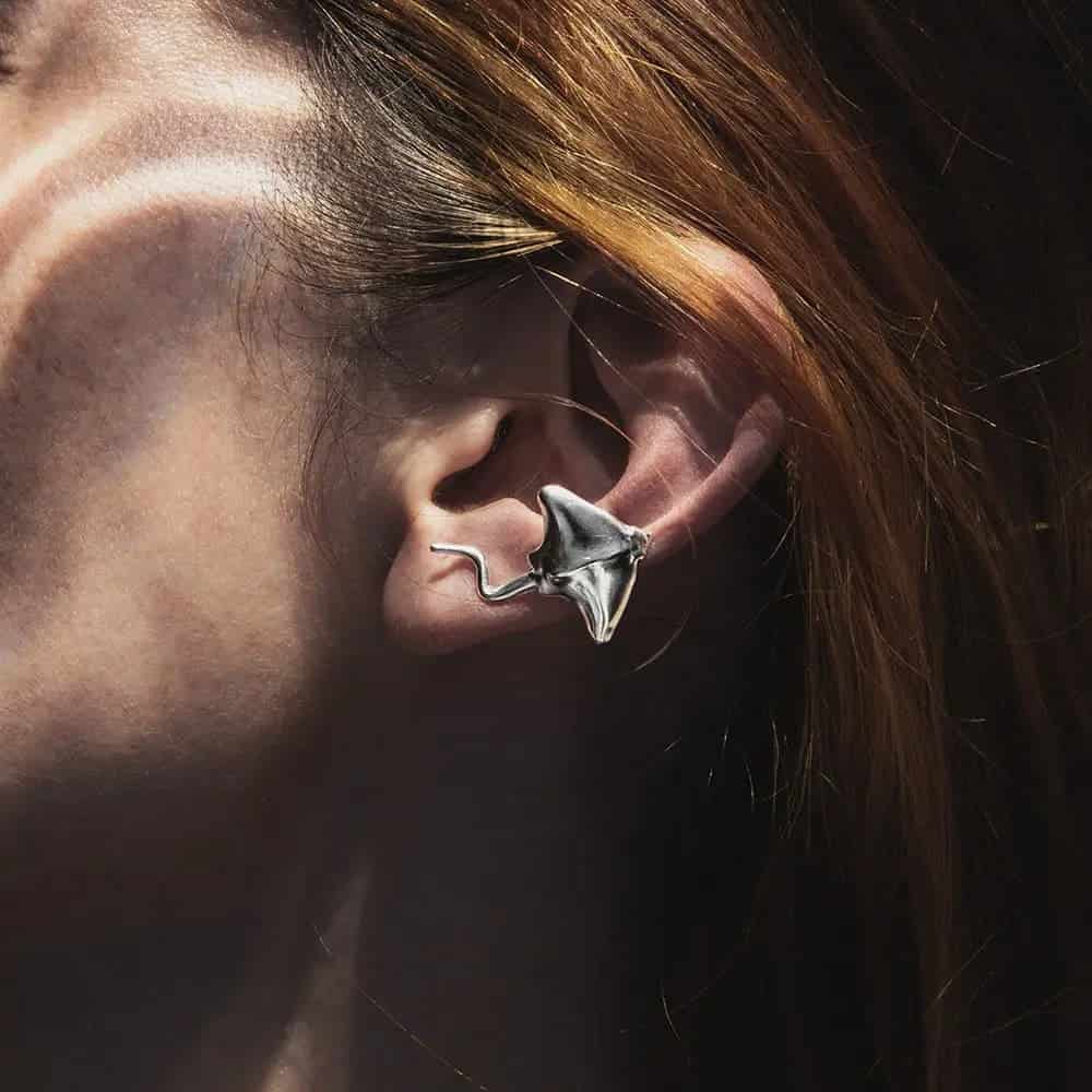 Earcuff Raya águila moteada - miniatura 3