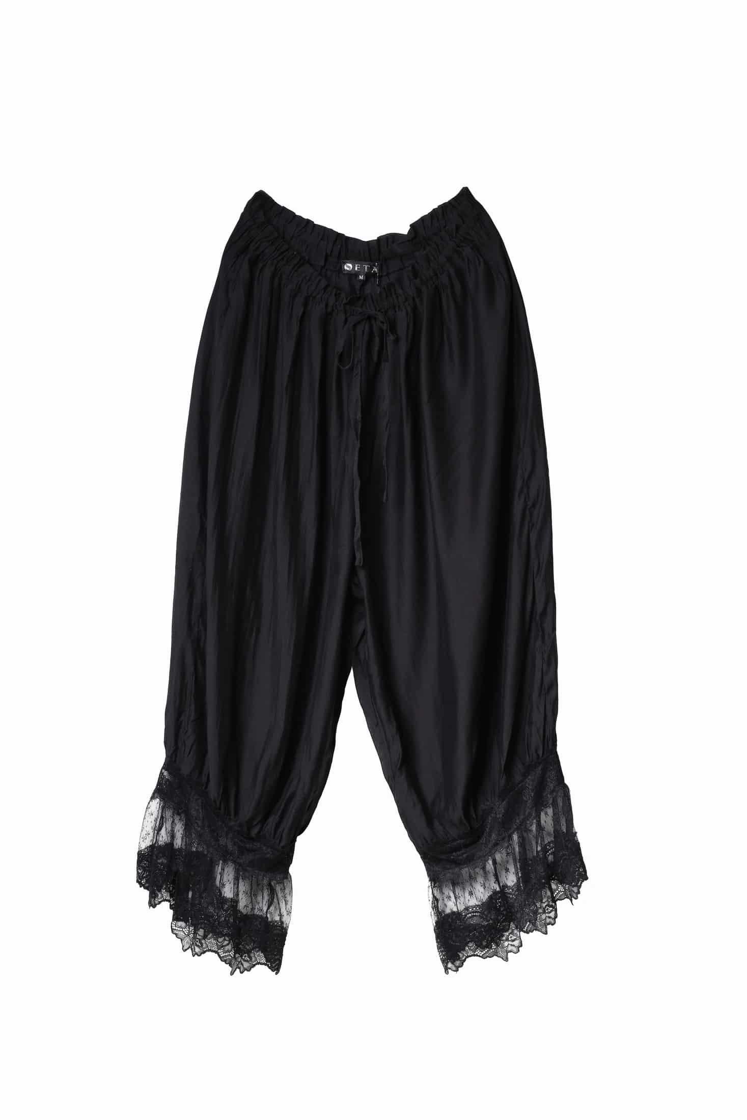 CHANTILLY BAGGY PANTS, BLACK - miniatura 1
