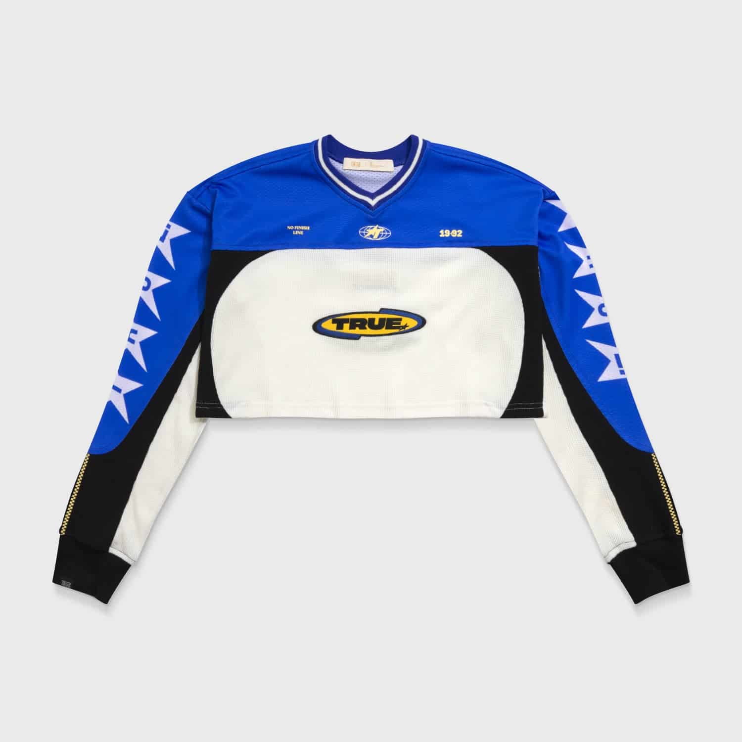 Racing Cropped LS Shirt - Blue - miniatura 1