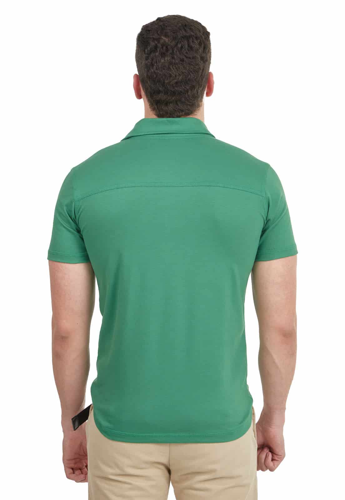 Camiseta tipo polo verde claro - miniatura 2