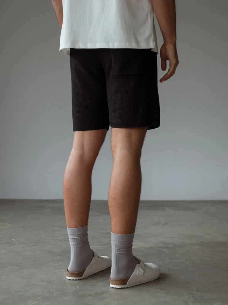 MEN KNIT SHORT - BLACK - miniatura 15