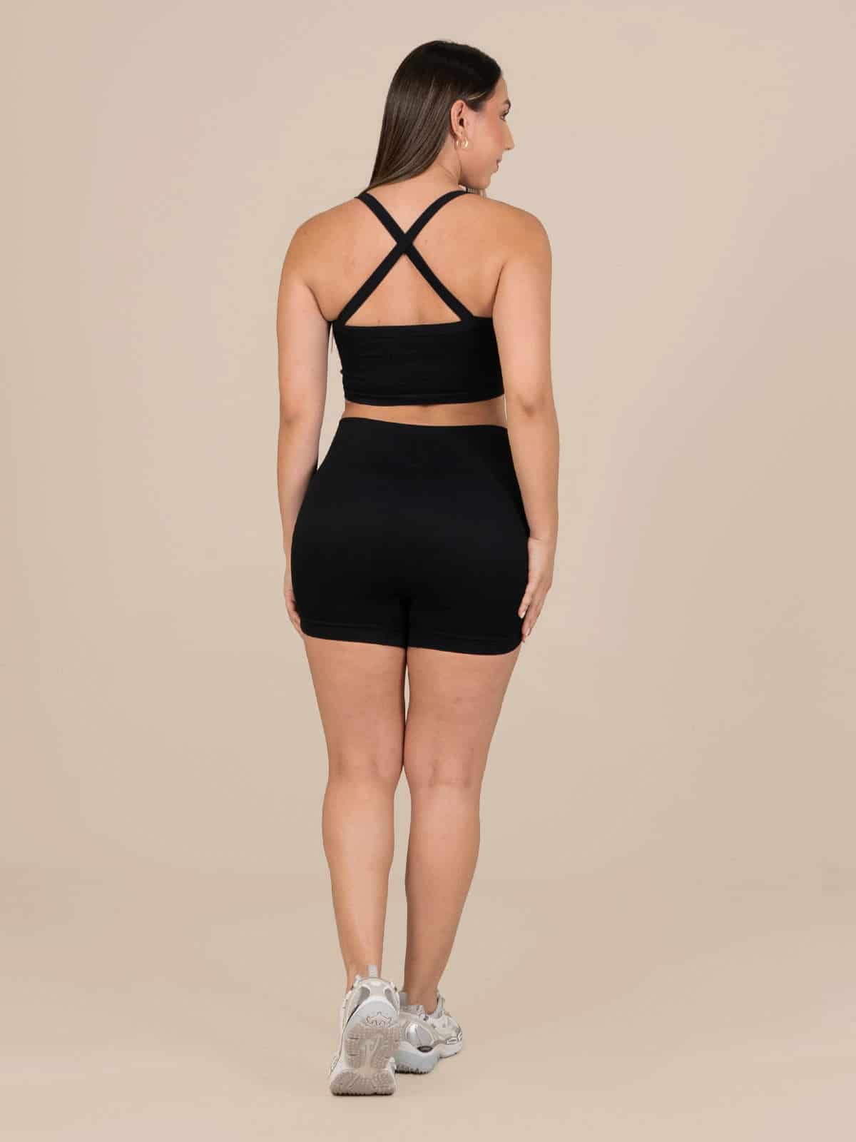Talia short set seamless negro - miniatura 2