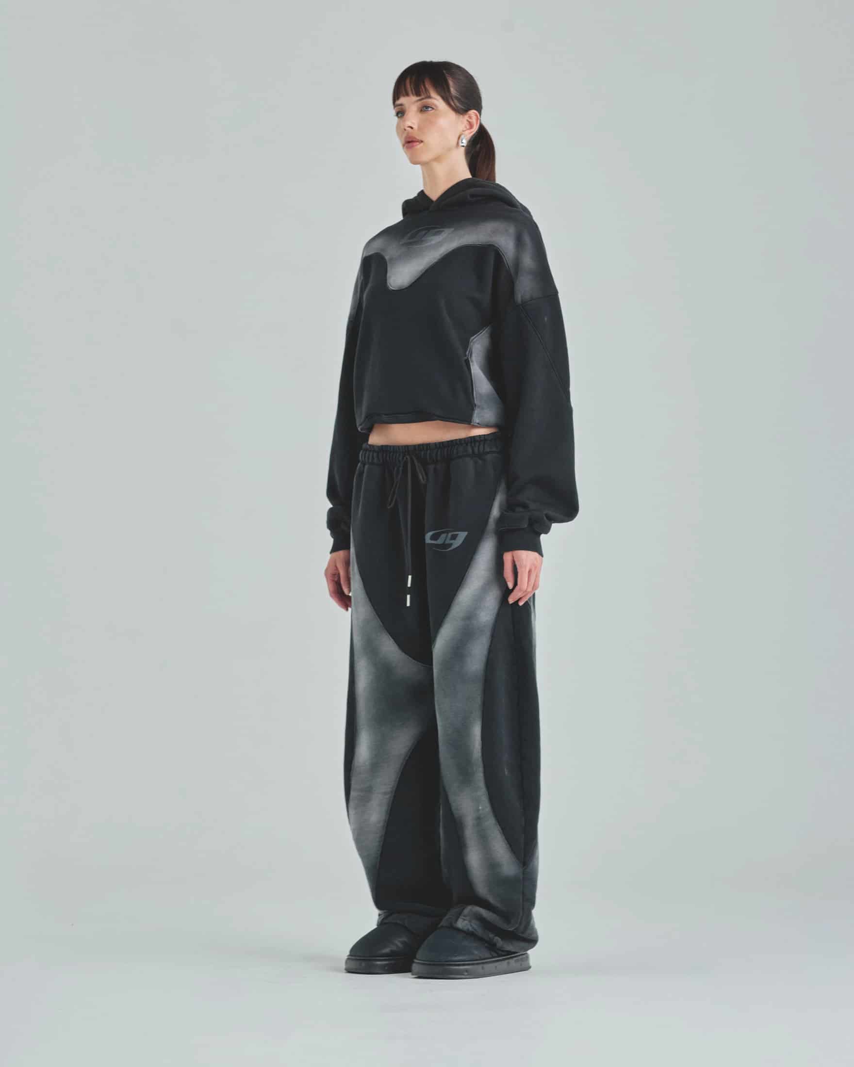 W Act 1 UG Boxy Fit Hoodie Sandblast Black - miniatura 5