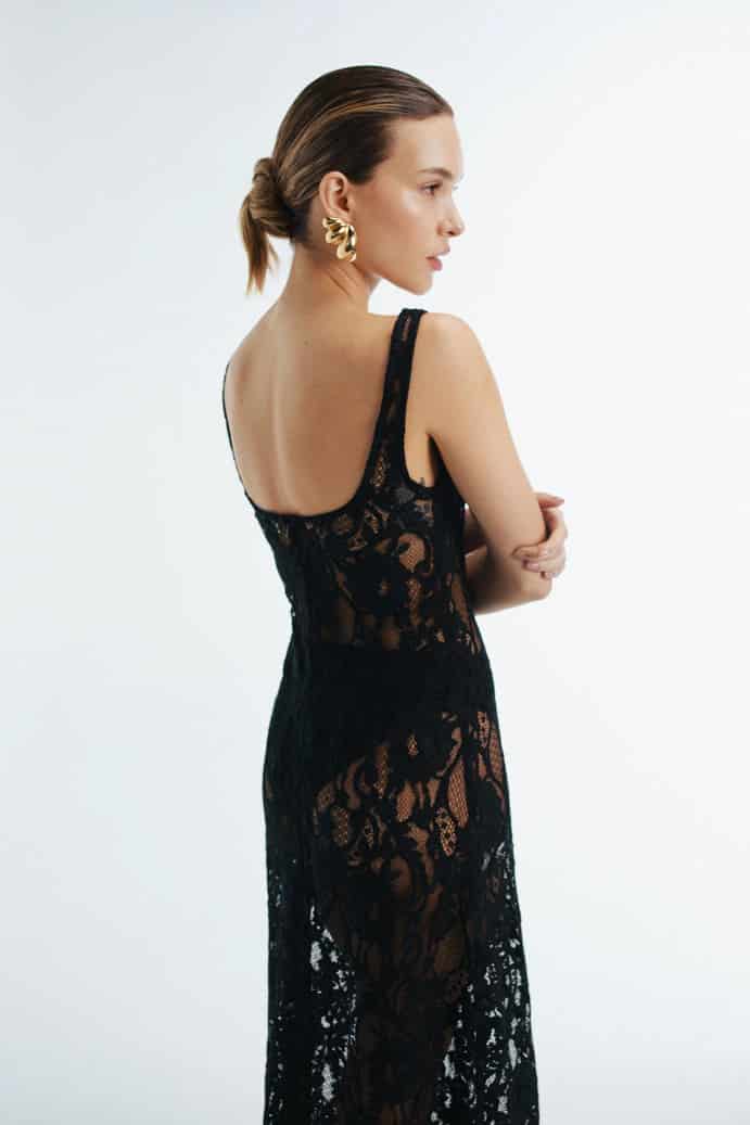 CONTESSA MAXI DRESS BLACK - miniatura 3