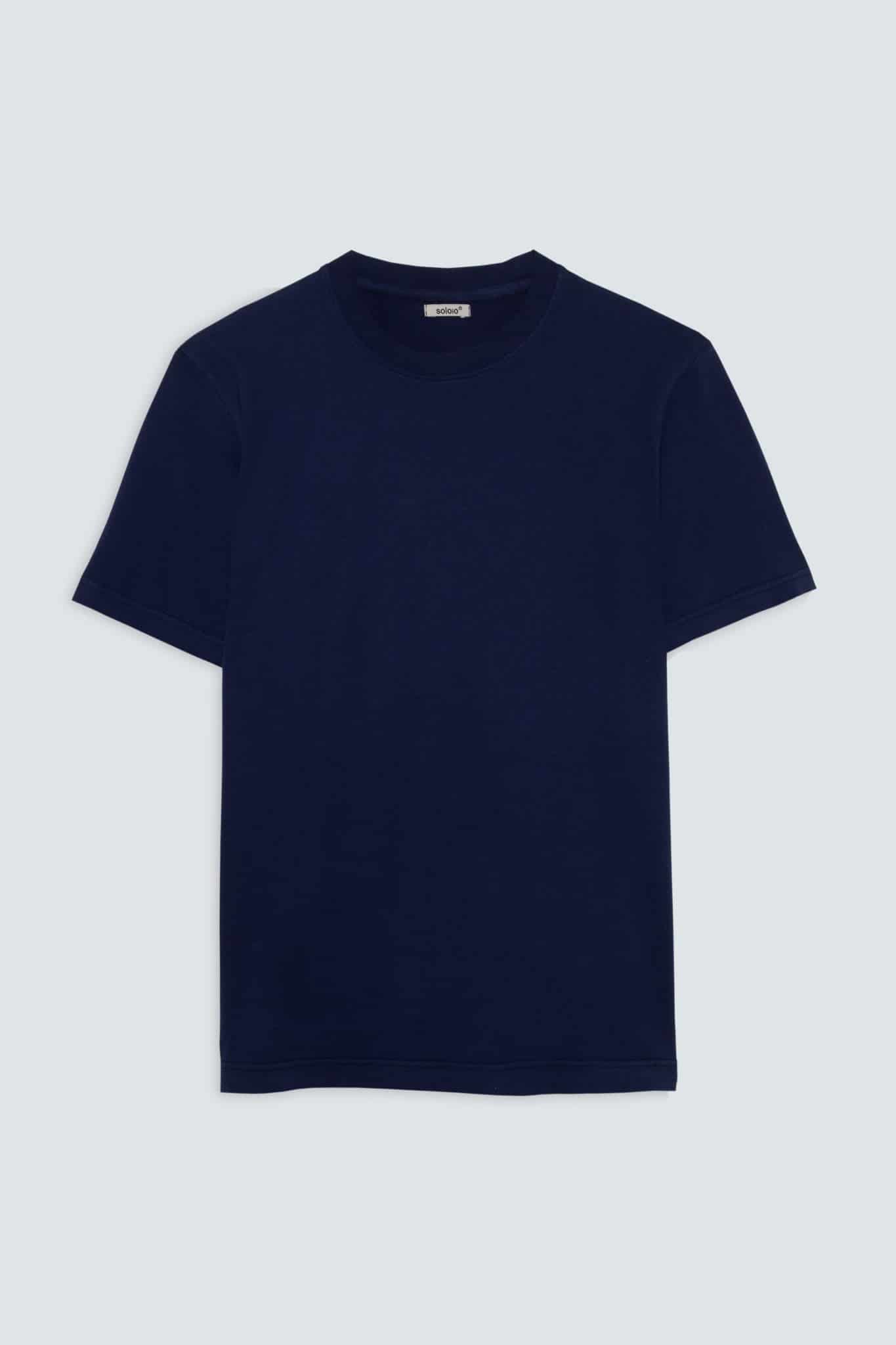 men’s cotton t-shirt navy giorgio - miniatura 1