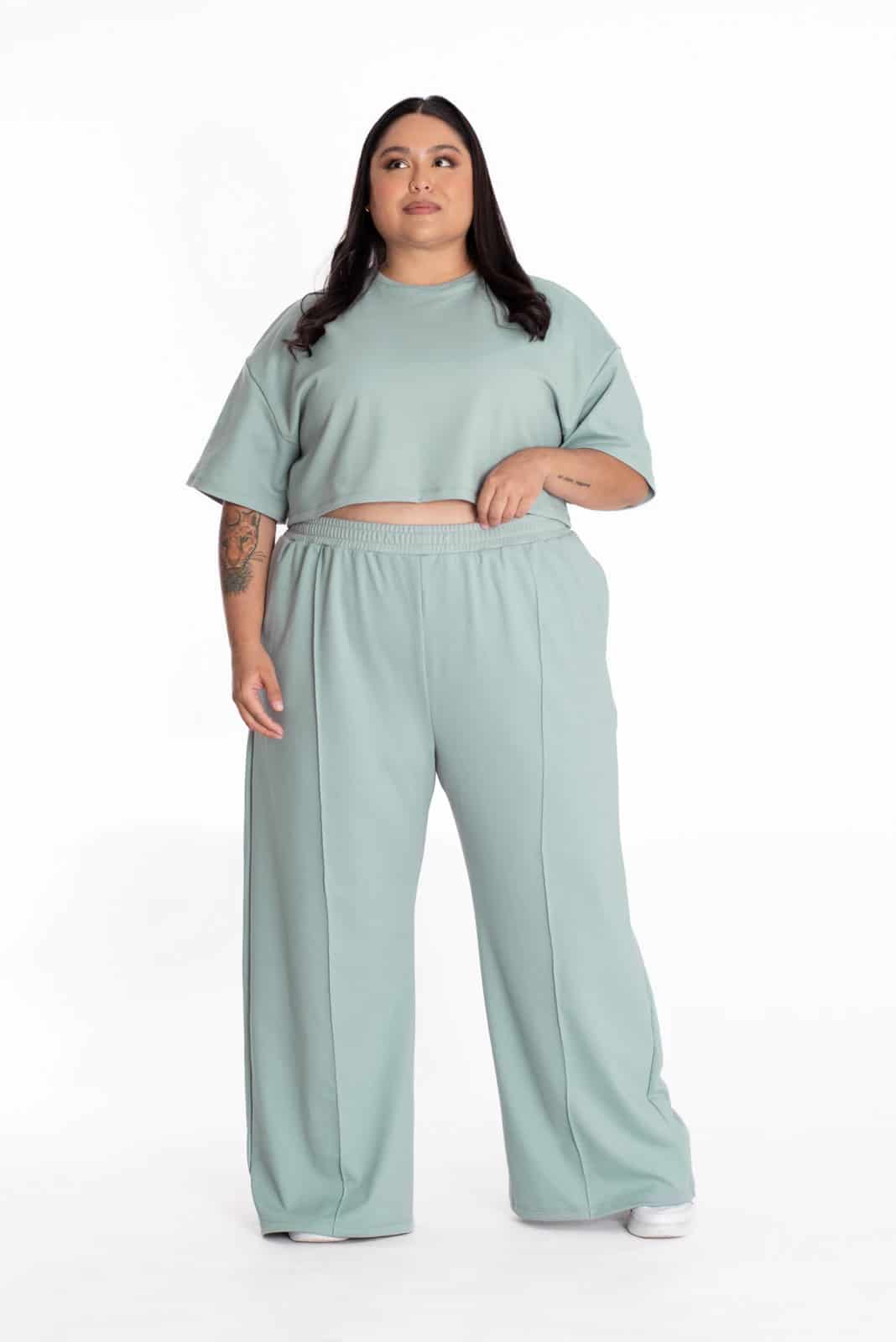 Crop Top Oversize Verde - miniatura 2
